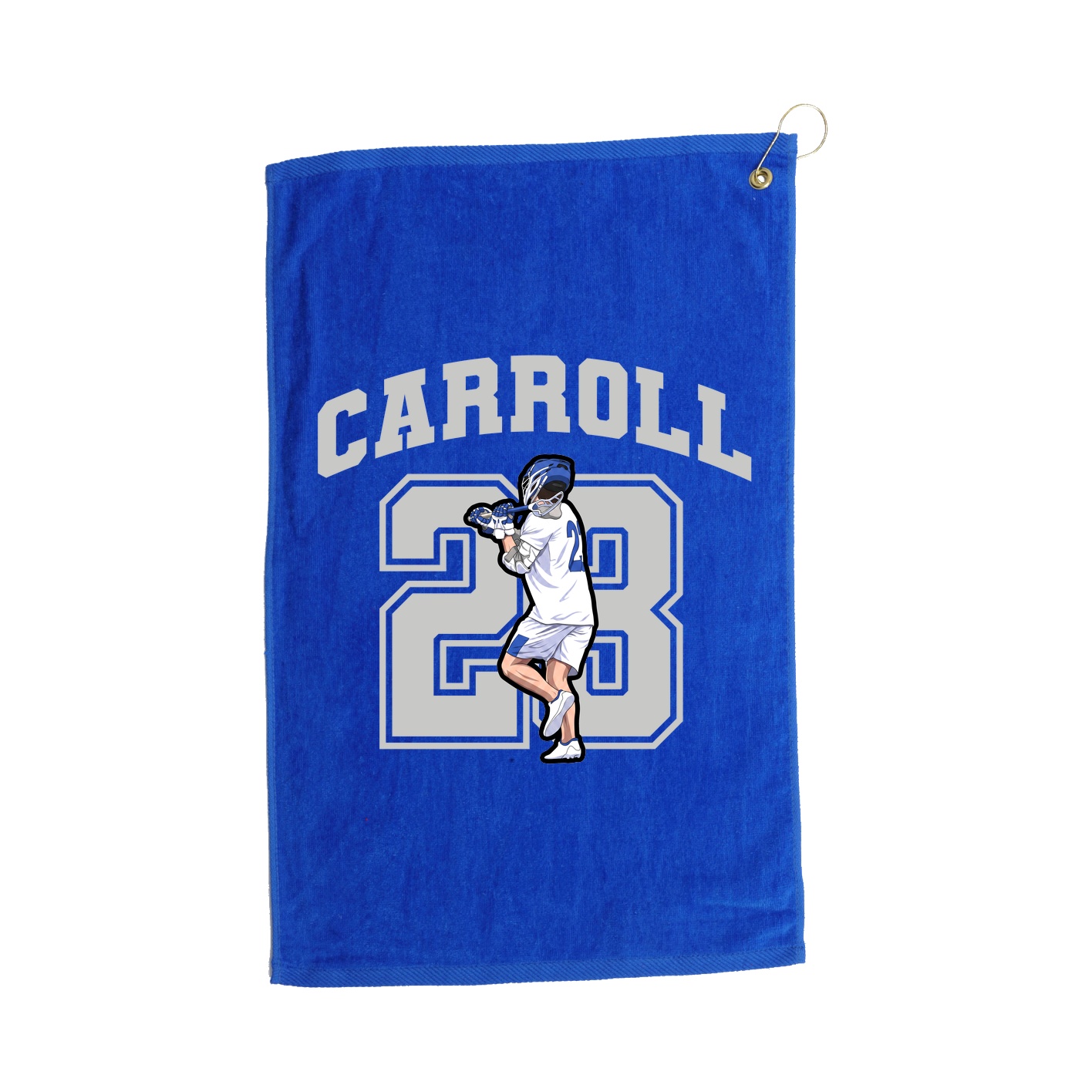 Golf Towel — Number in Royal