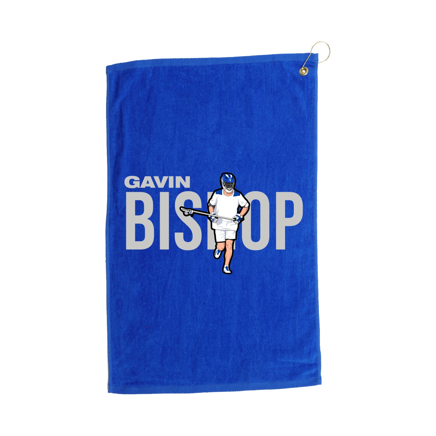 Golf Towel — Player Name in Royal