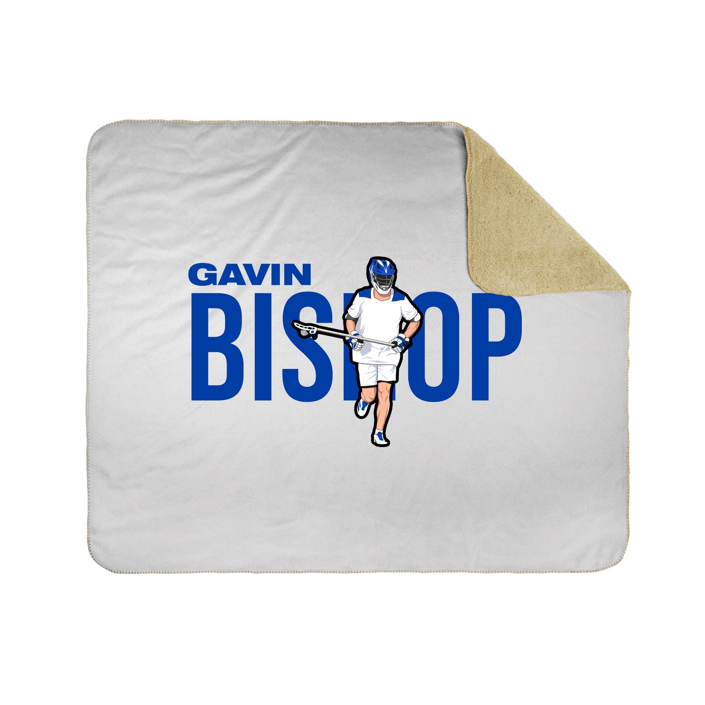 Throw Blanket — Player Name in White