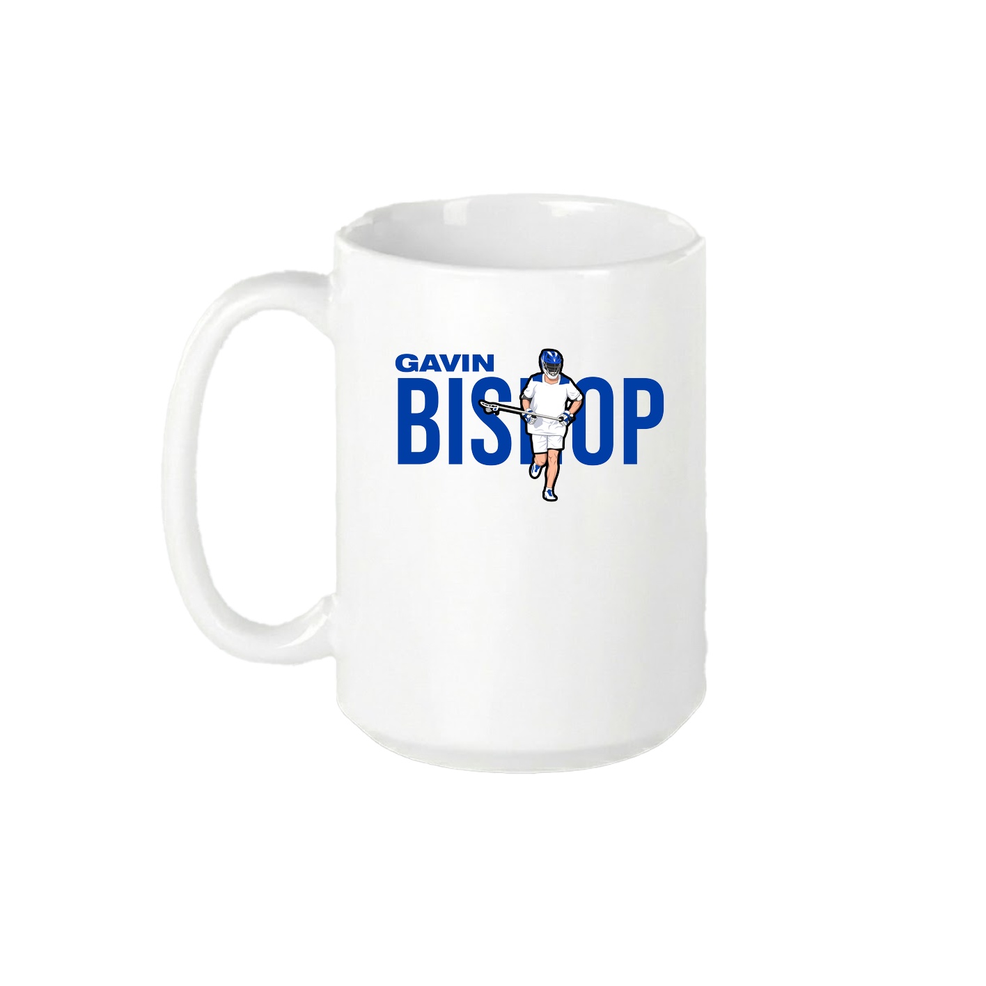 15oz Coffee Mug — Player Name in White