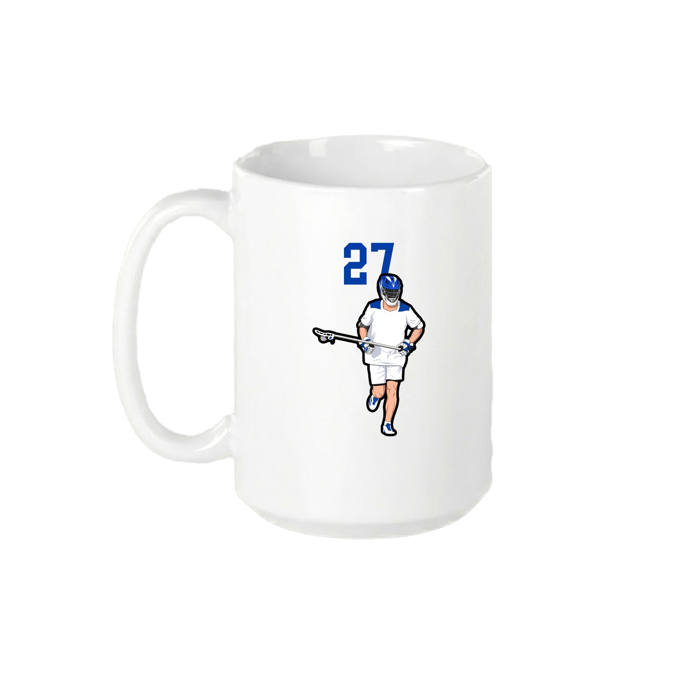 15oz Coffee Mug — Number Top in White