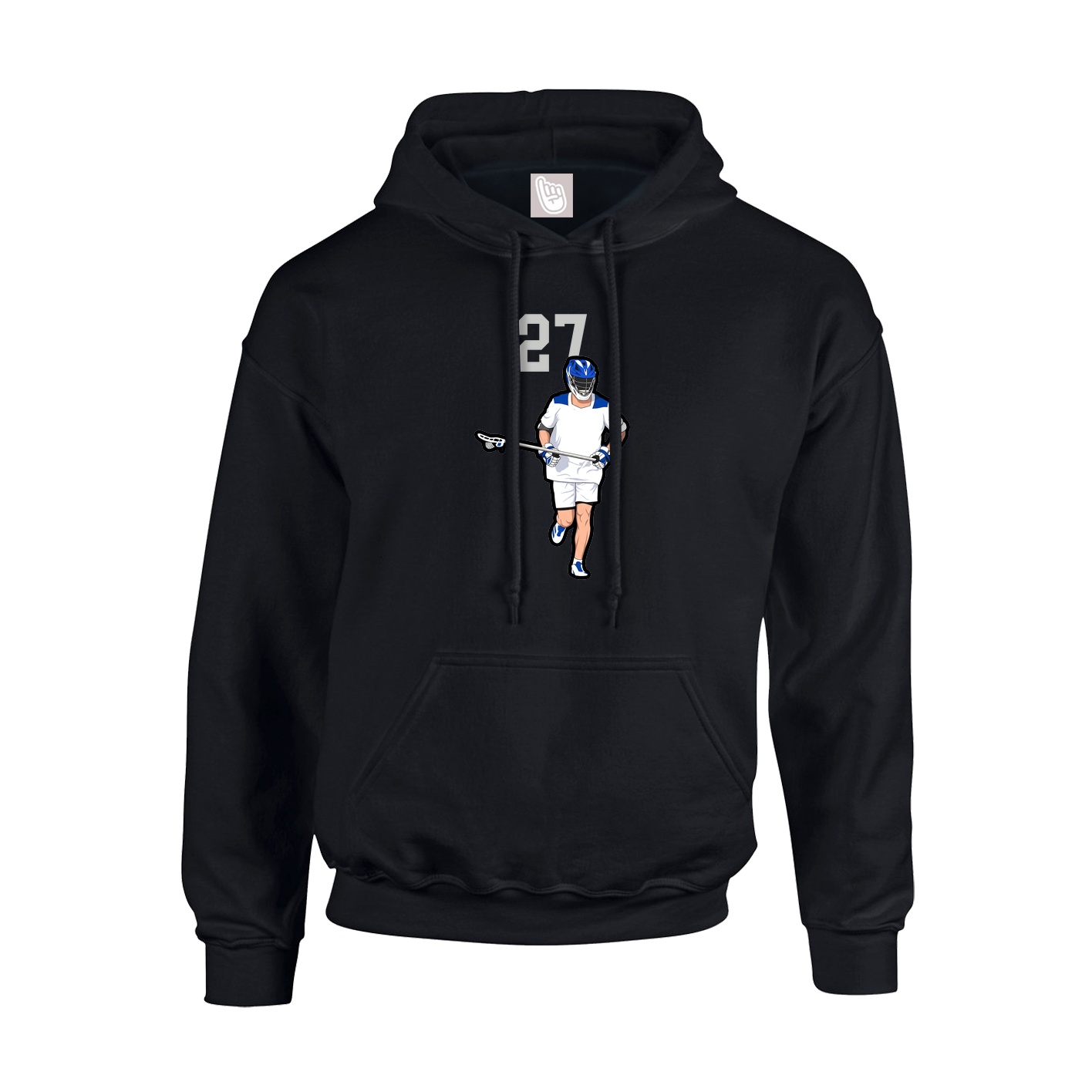 Hoodie — Number Top in Black