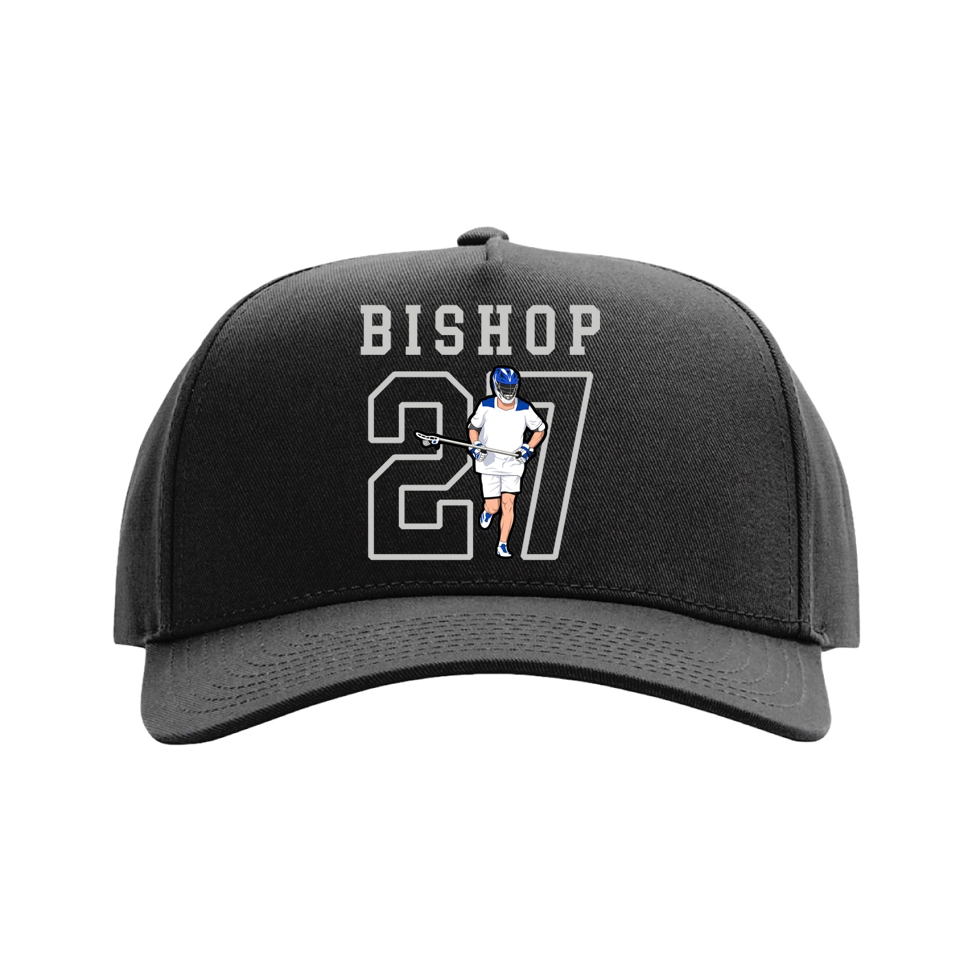 Full Fabric Five-Panel Champ Cap — Shirsey in Black