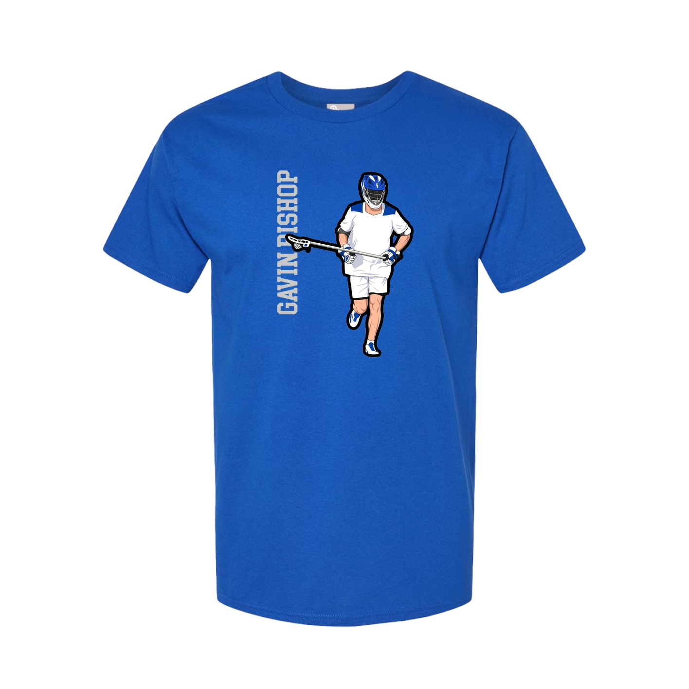 Tee — Name Vertical in Royal