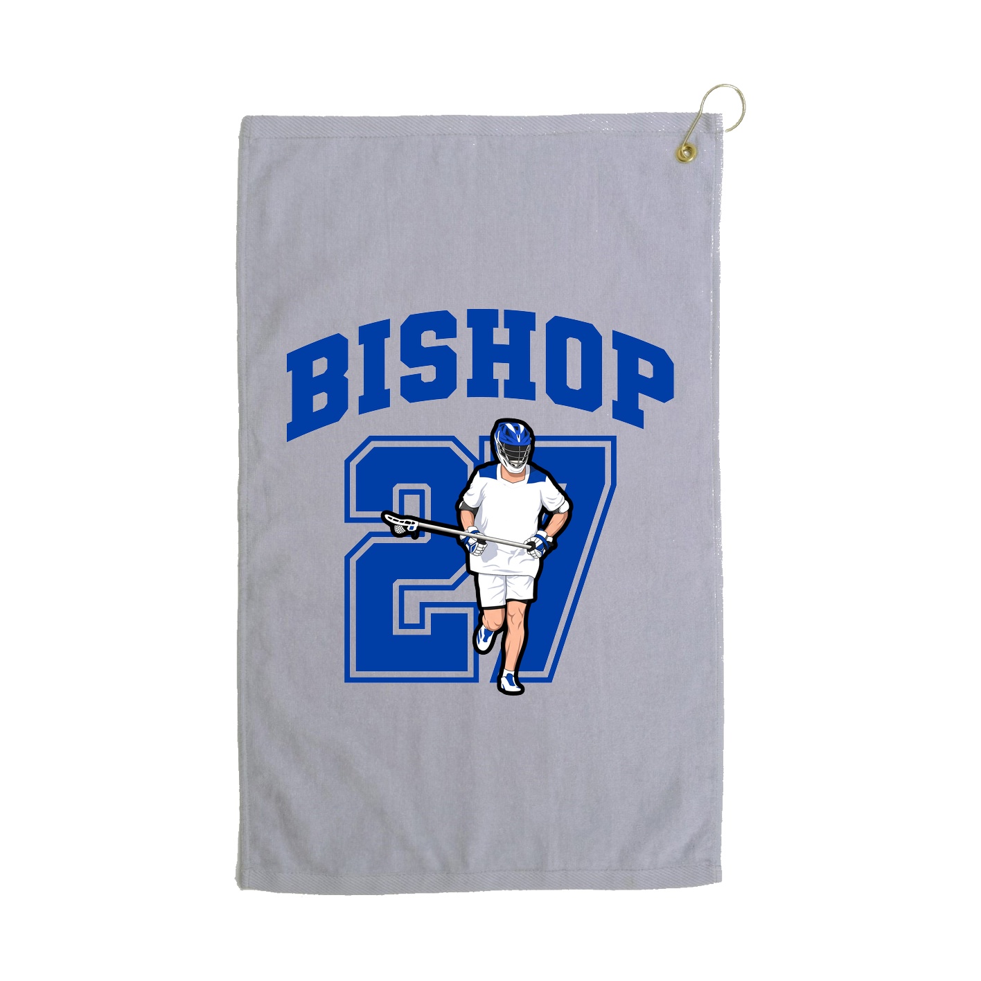 Golf Towel — Number in Grey
