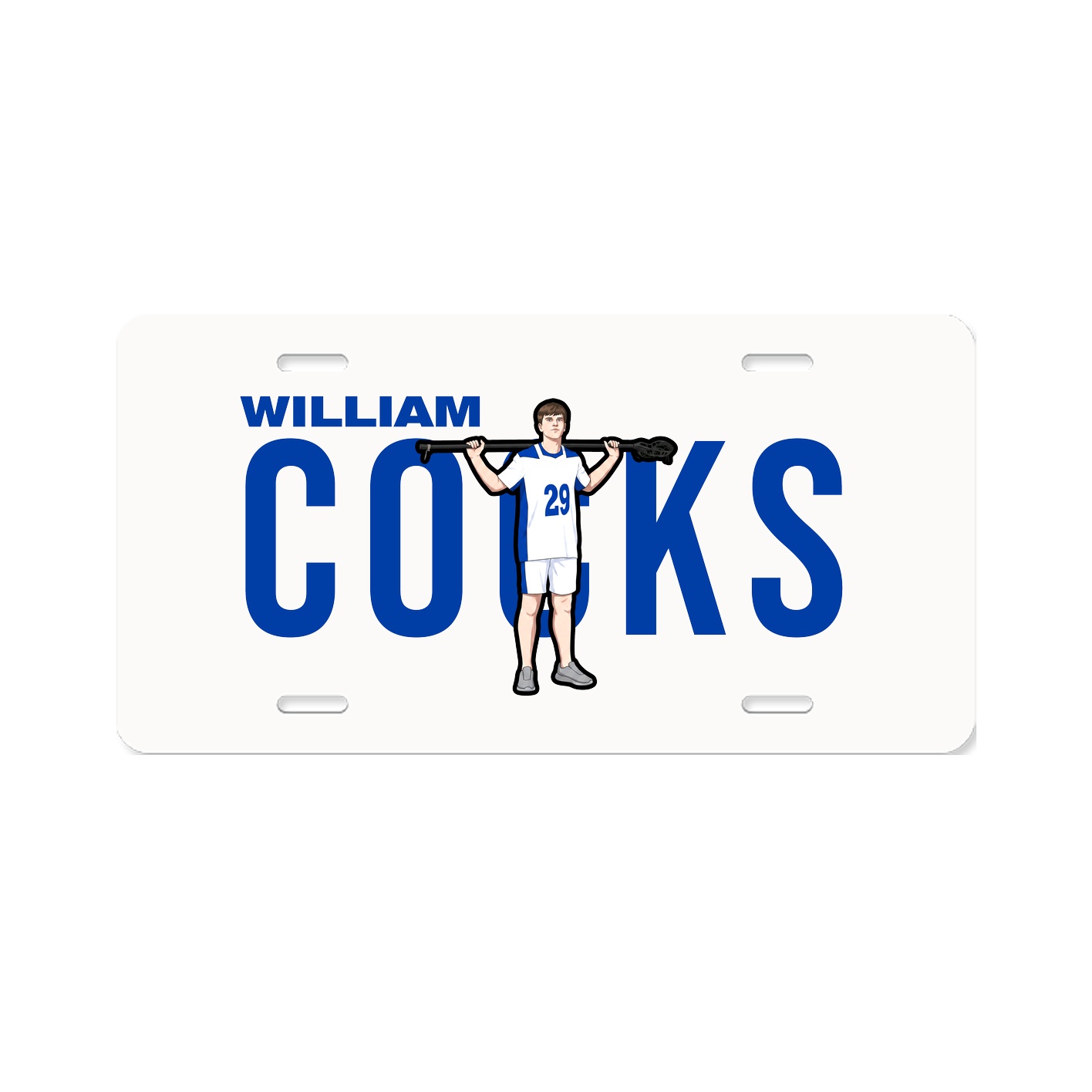 License Plate — Player Name in Classic