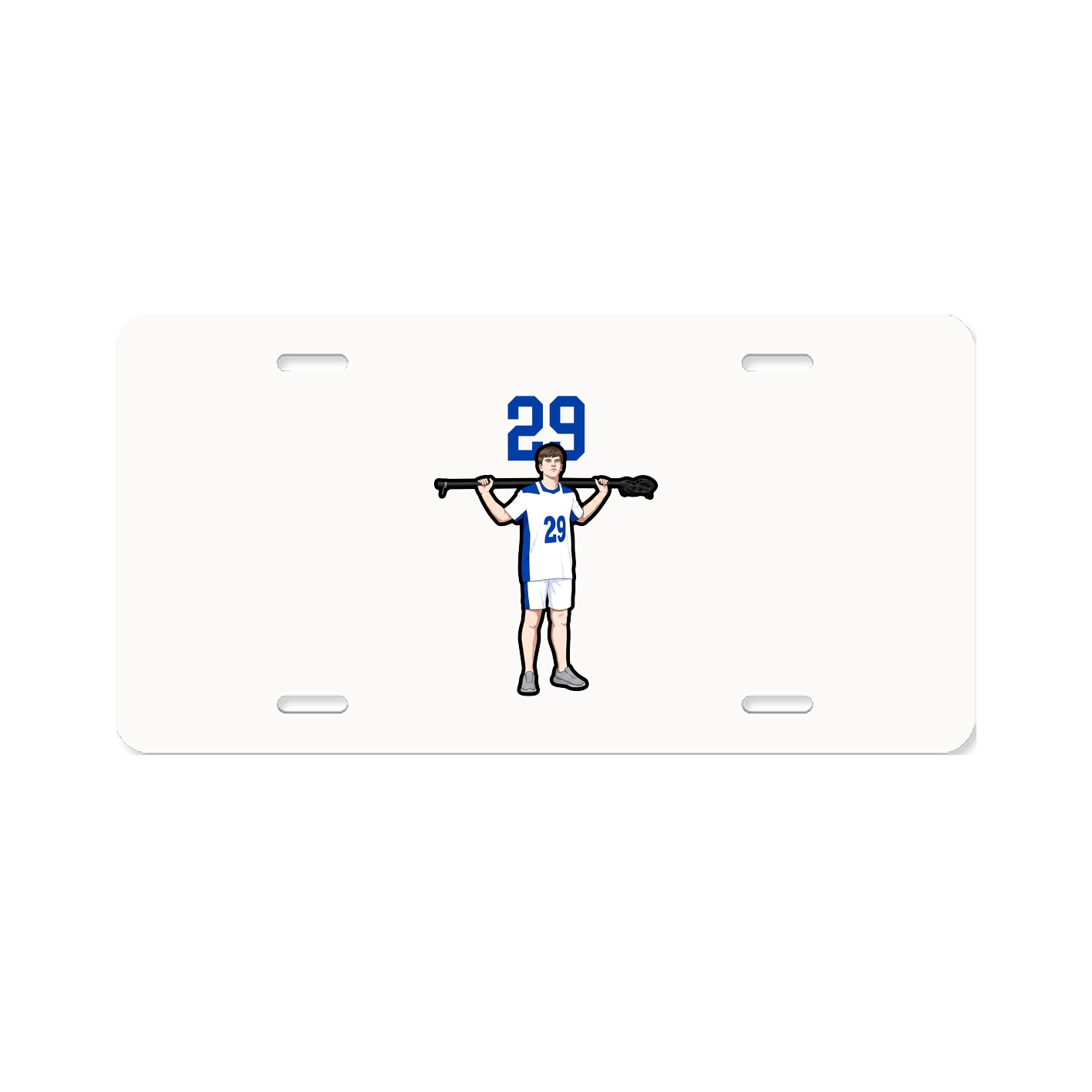 License Plate — Number Top in Classic
