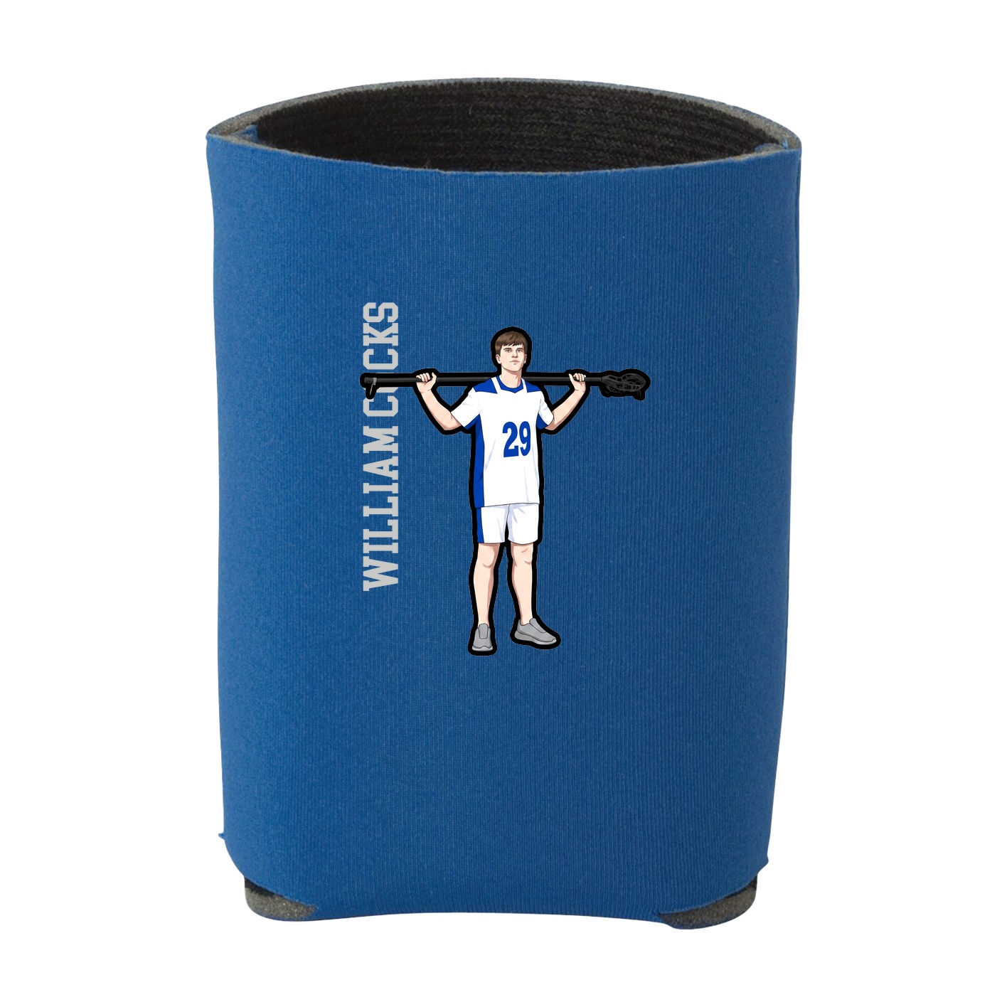Can Holder — Name Vertical in Royal