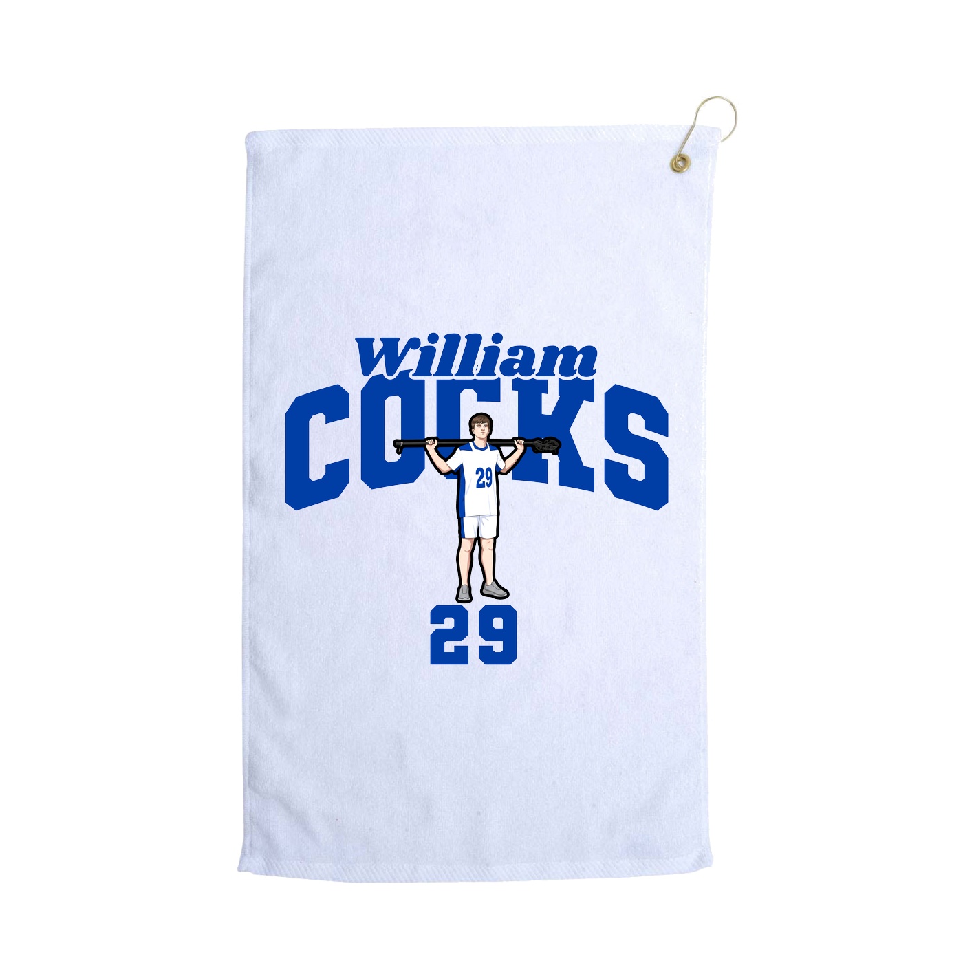 Golf Towel — Signature Arch in White