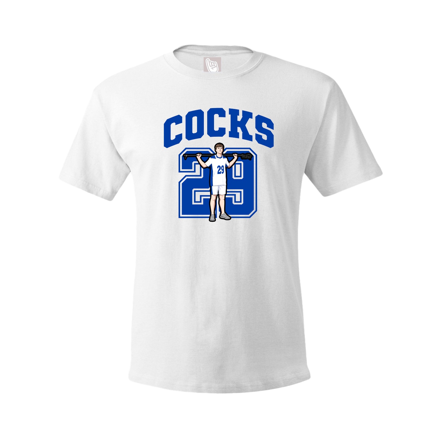 Youth Tee — Number in White