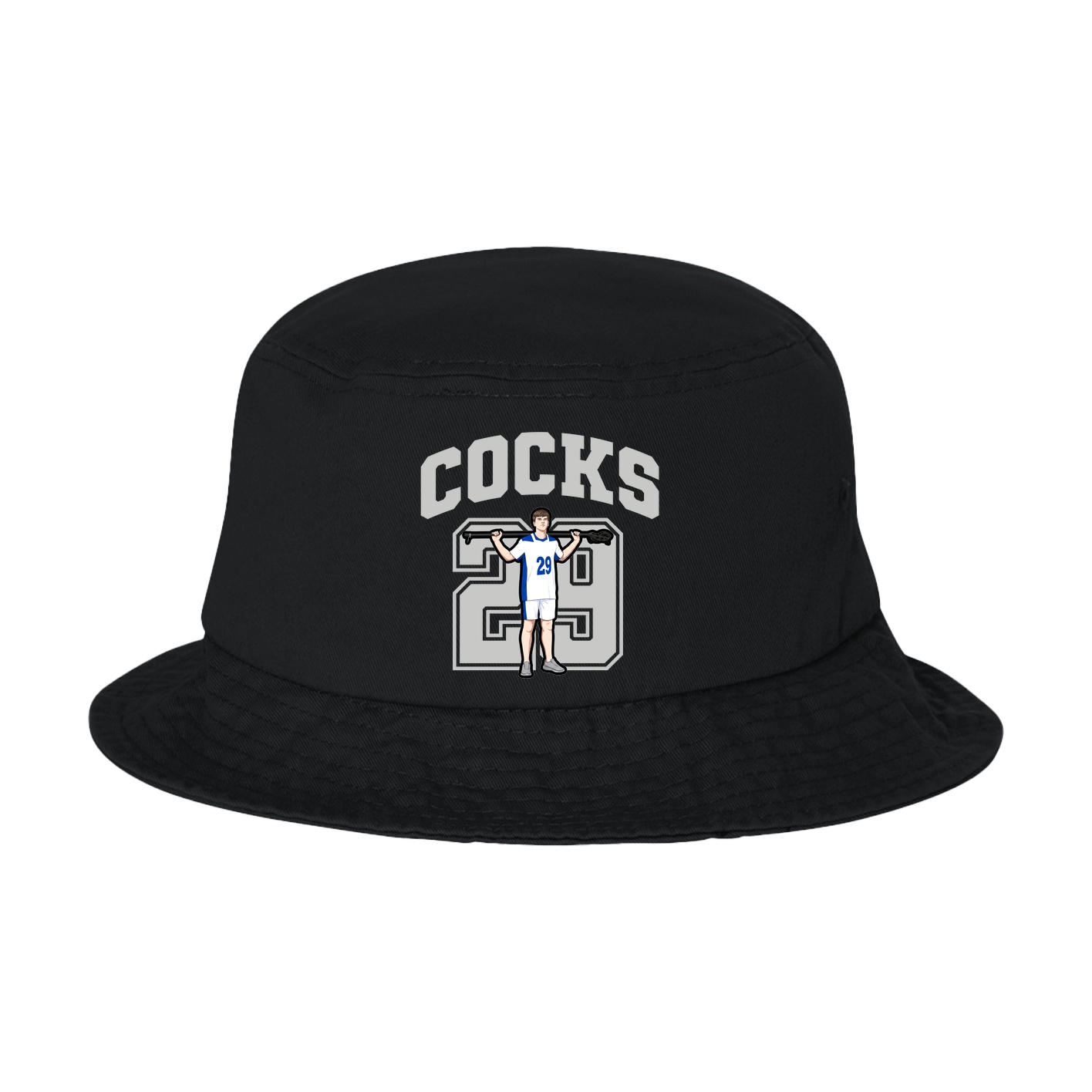 Bucket Cap — Number in Black
