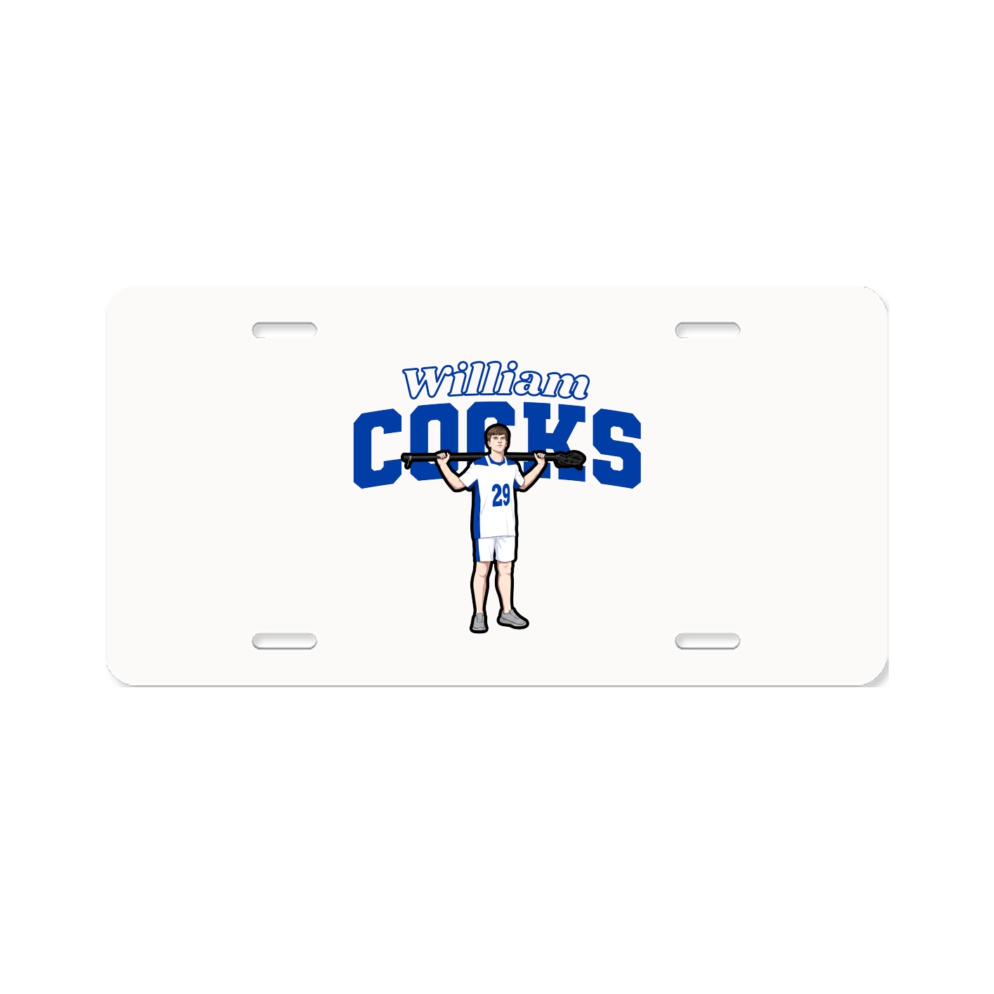 License Plate — Name Arch in Classic