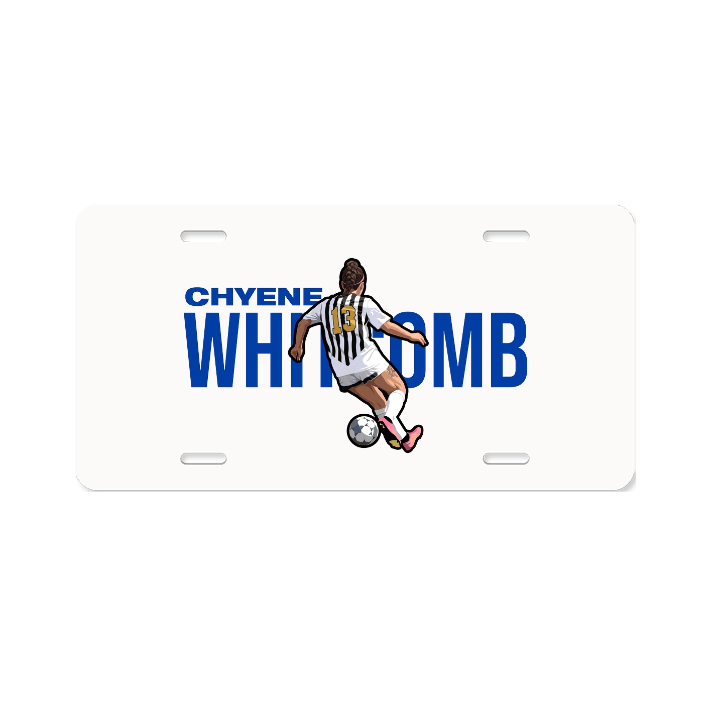 License Plate — Player Name in Classic