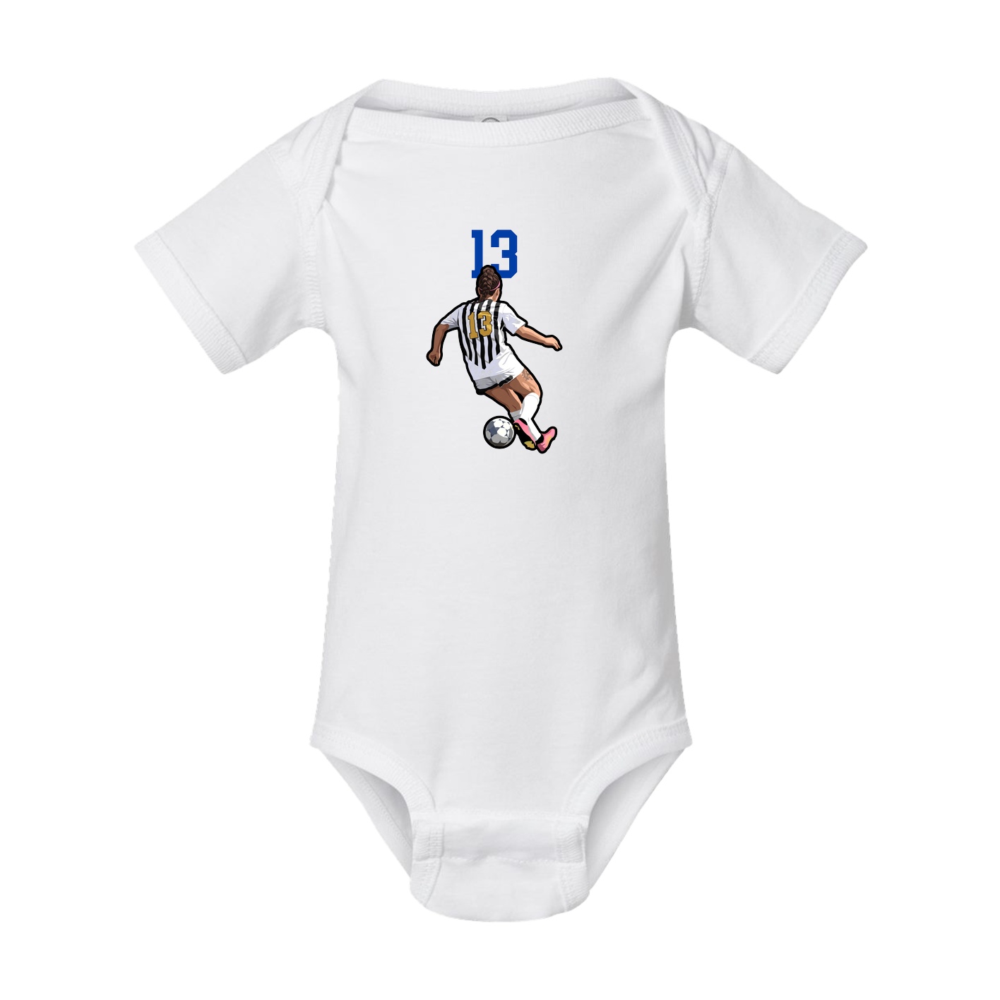 Baby Onesie — Number Top in White