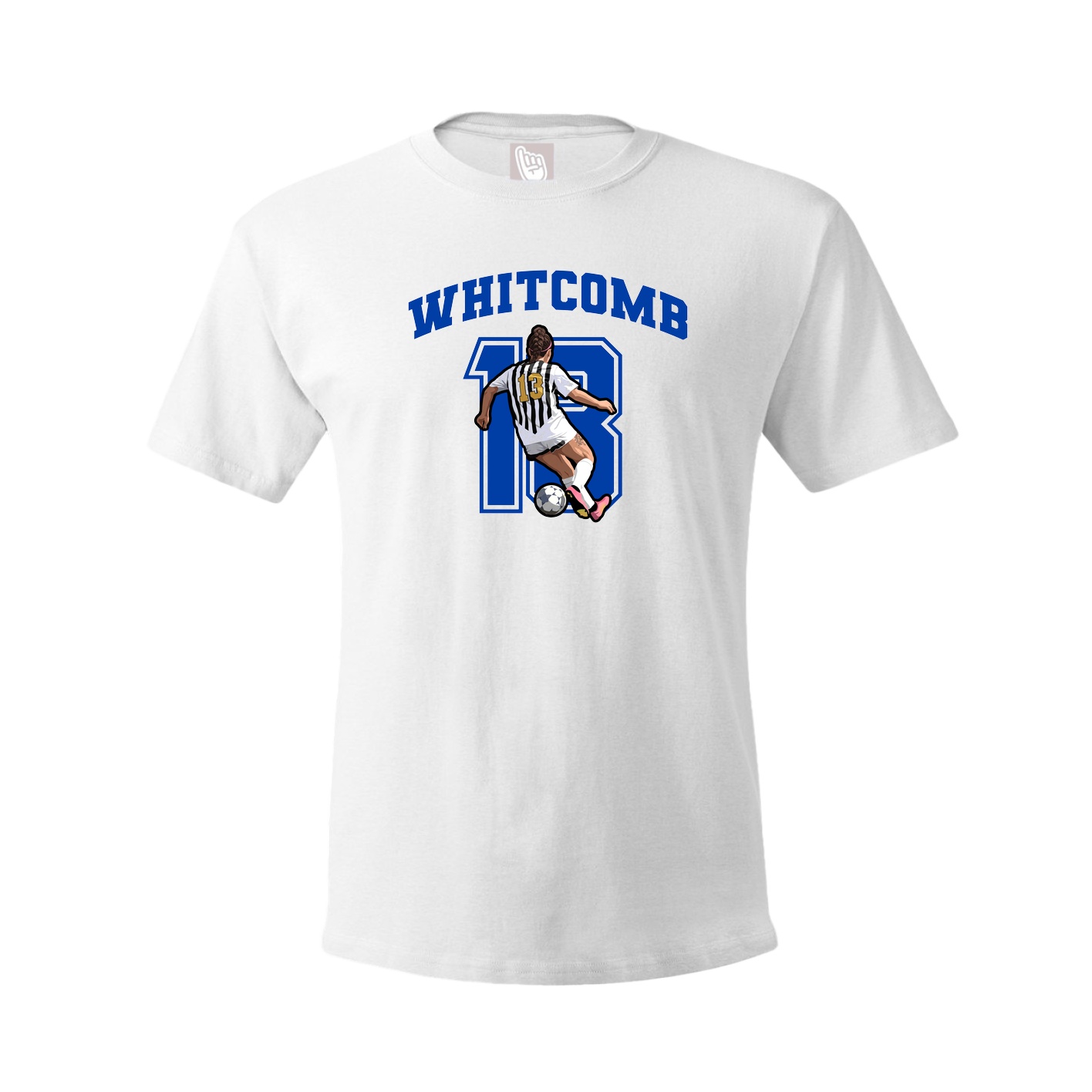 Youth Tee — Number in White