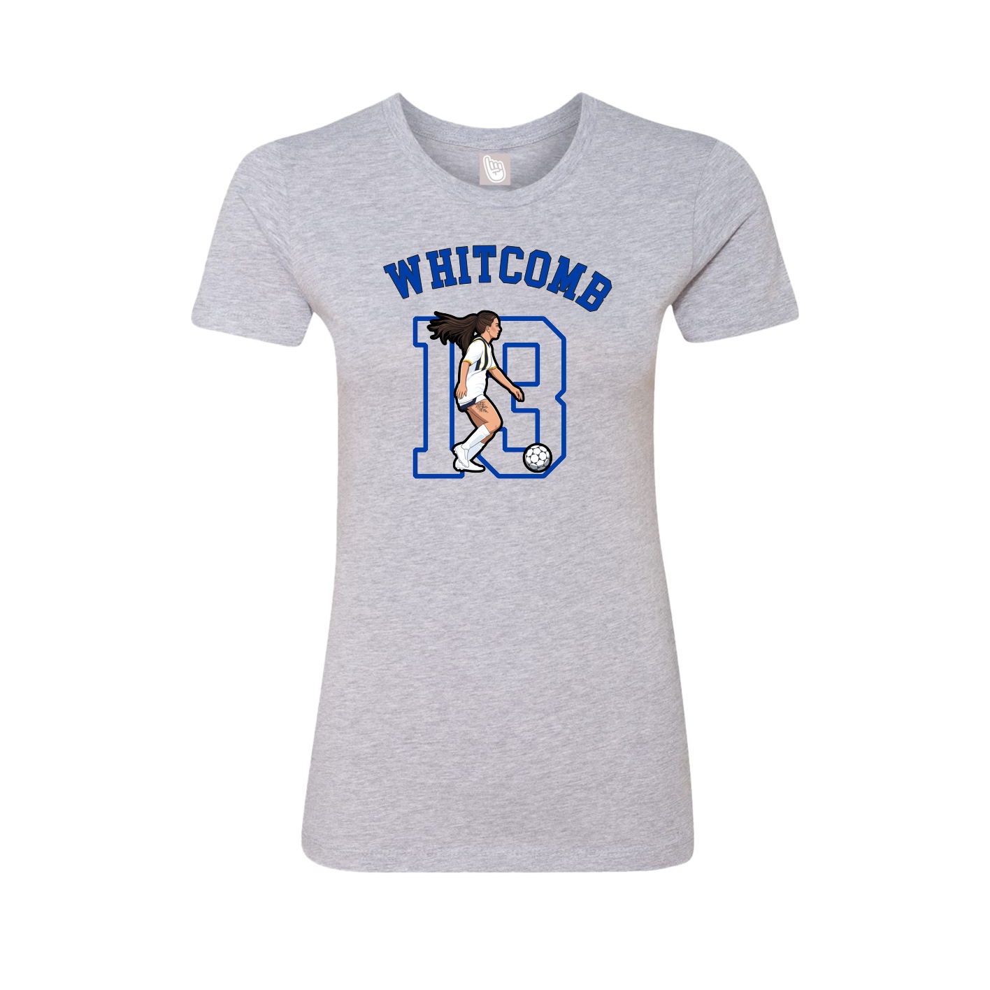 Fitted Women's Tee — Shirsey Arch in Grey