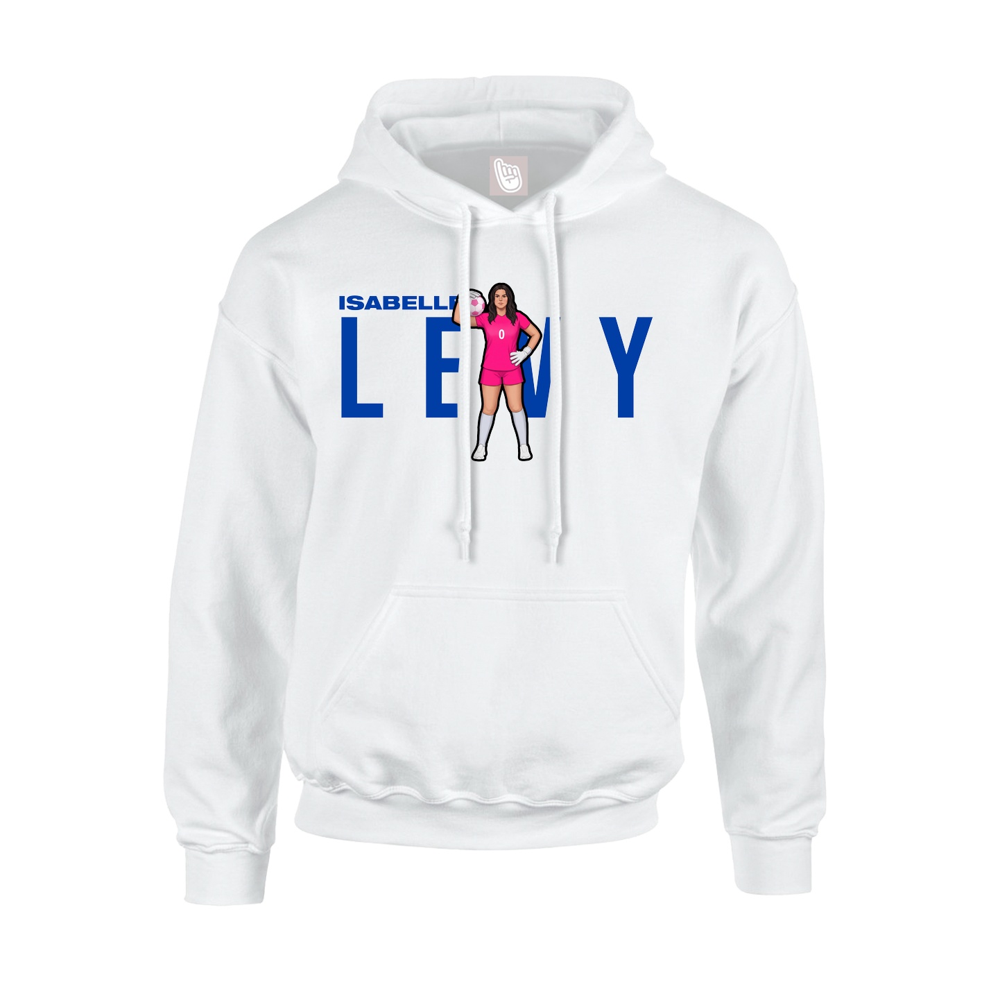 Youth Hoodie — Player Name in White