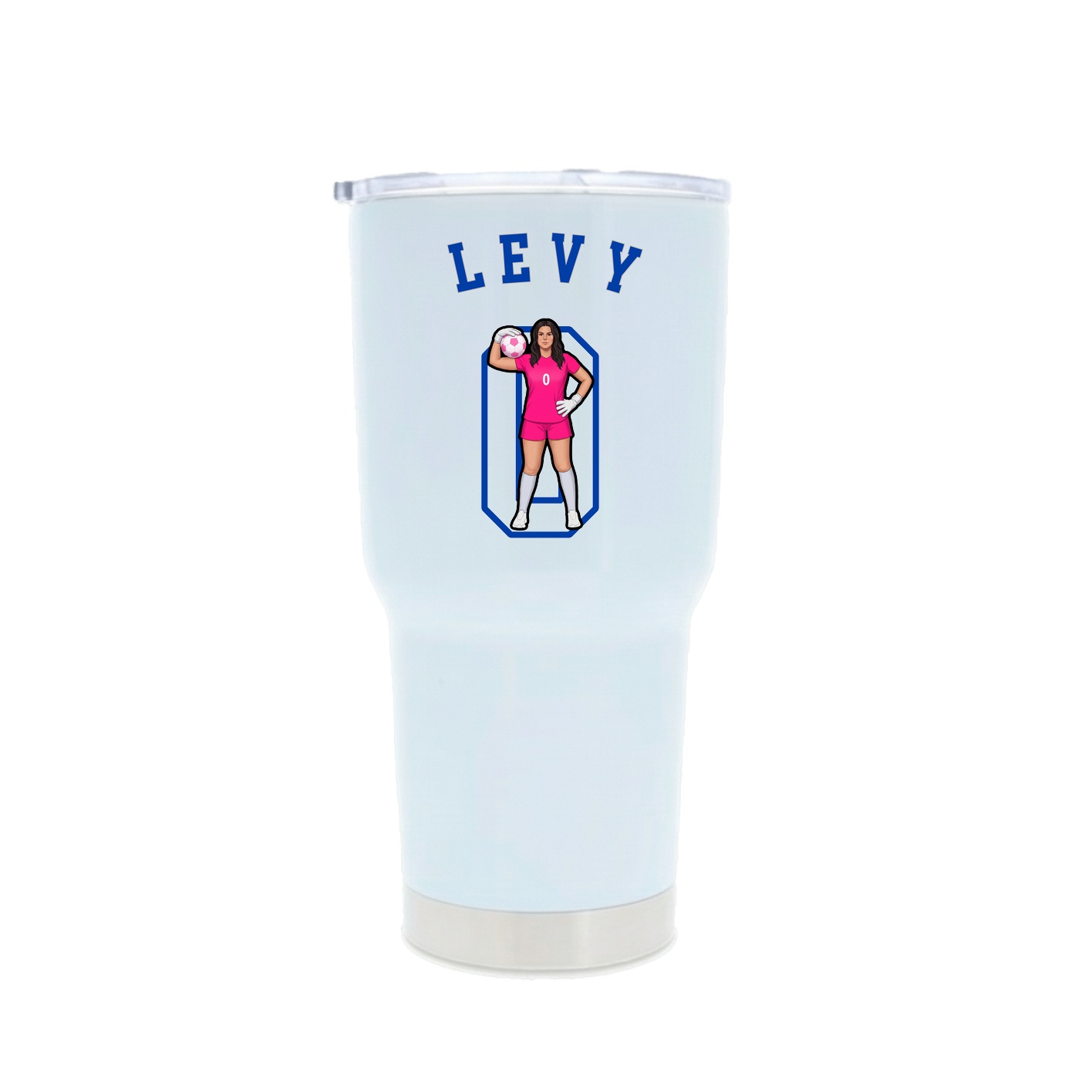 30oz Stainless Steel Tumbler — Shirsey Arch in White