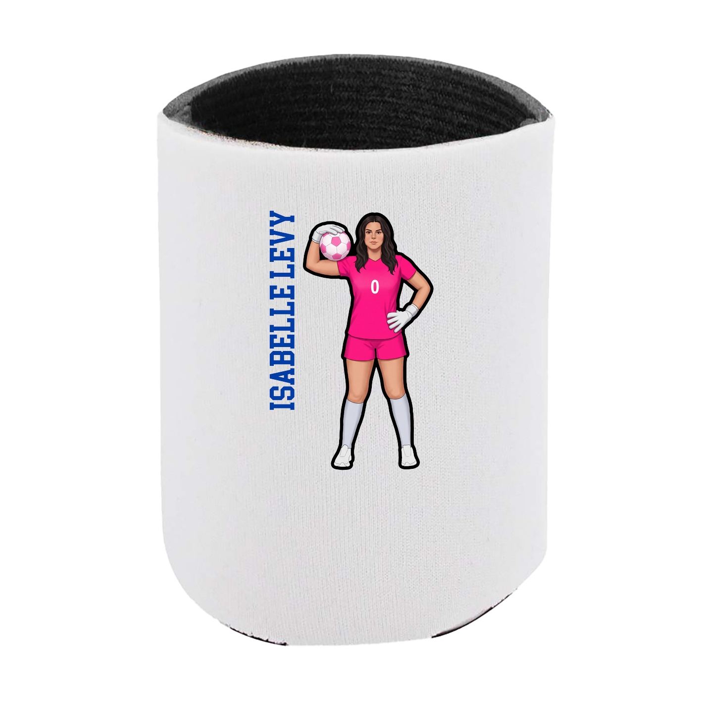 Can Holder — Name Vertical in White