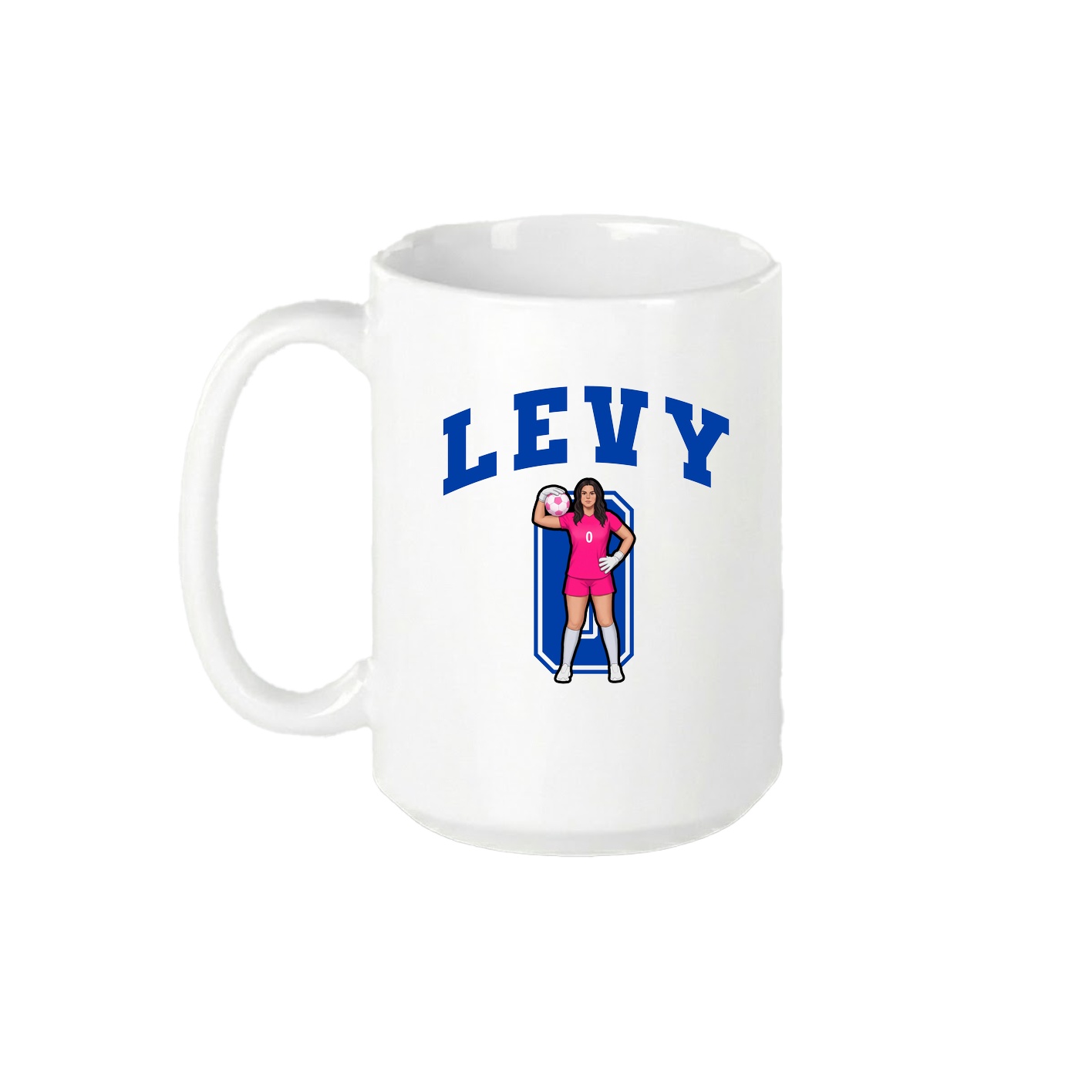 15oz Coffee Mug — Number in White