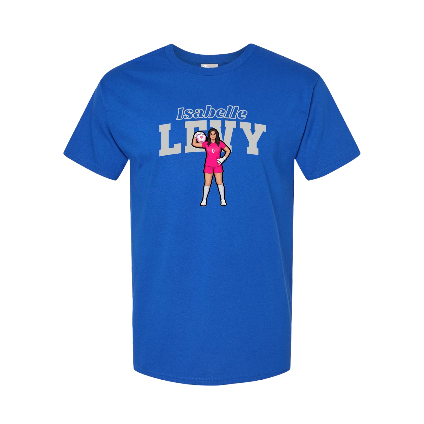 Youth Tee — Name Arch in Royal