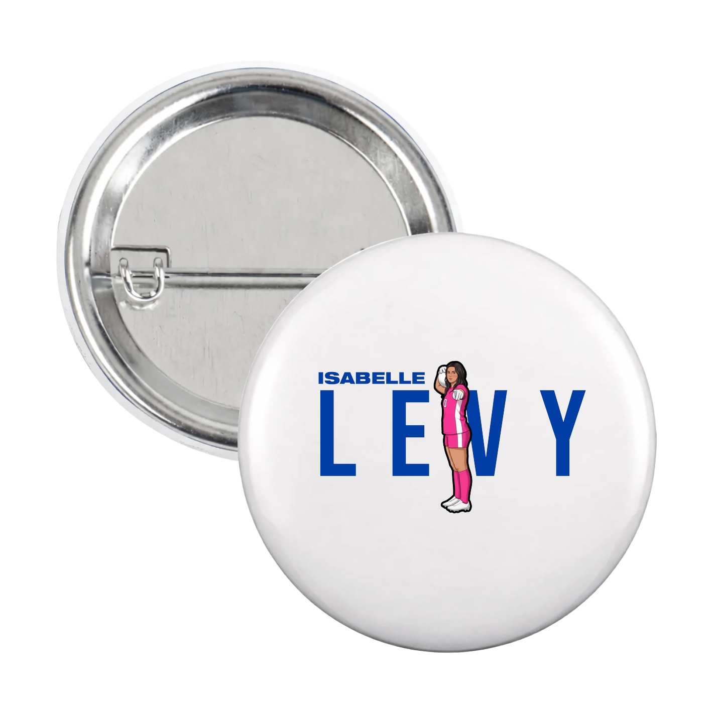 Game Day Button — Player Name in White