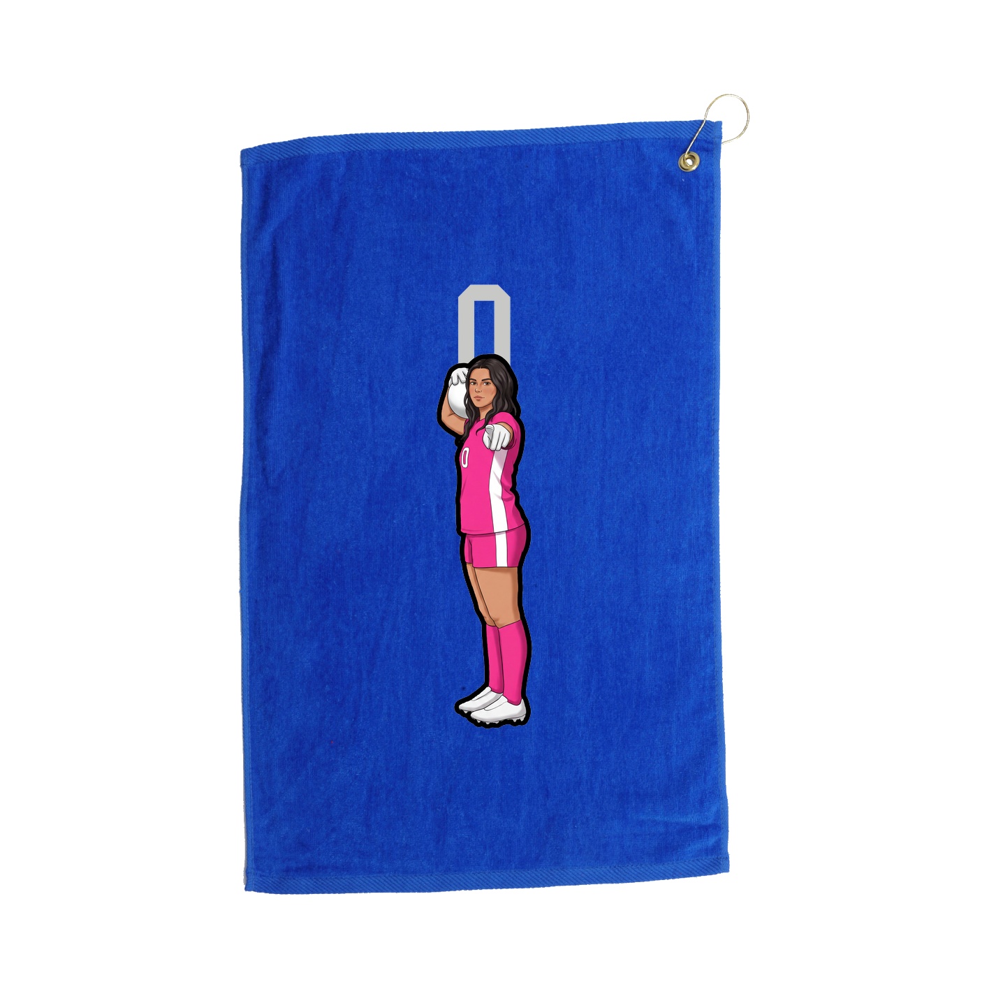 Golf Towel — Number Top in Royal