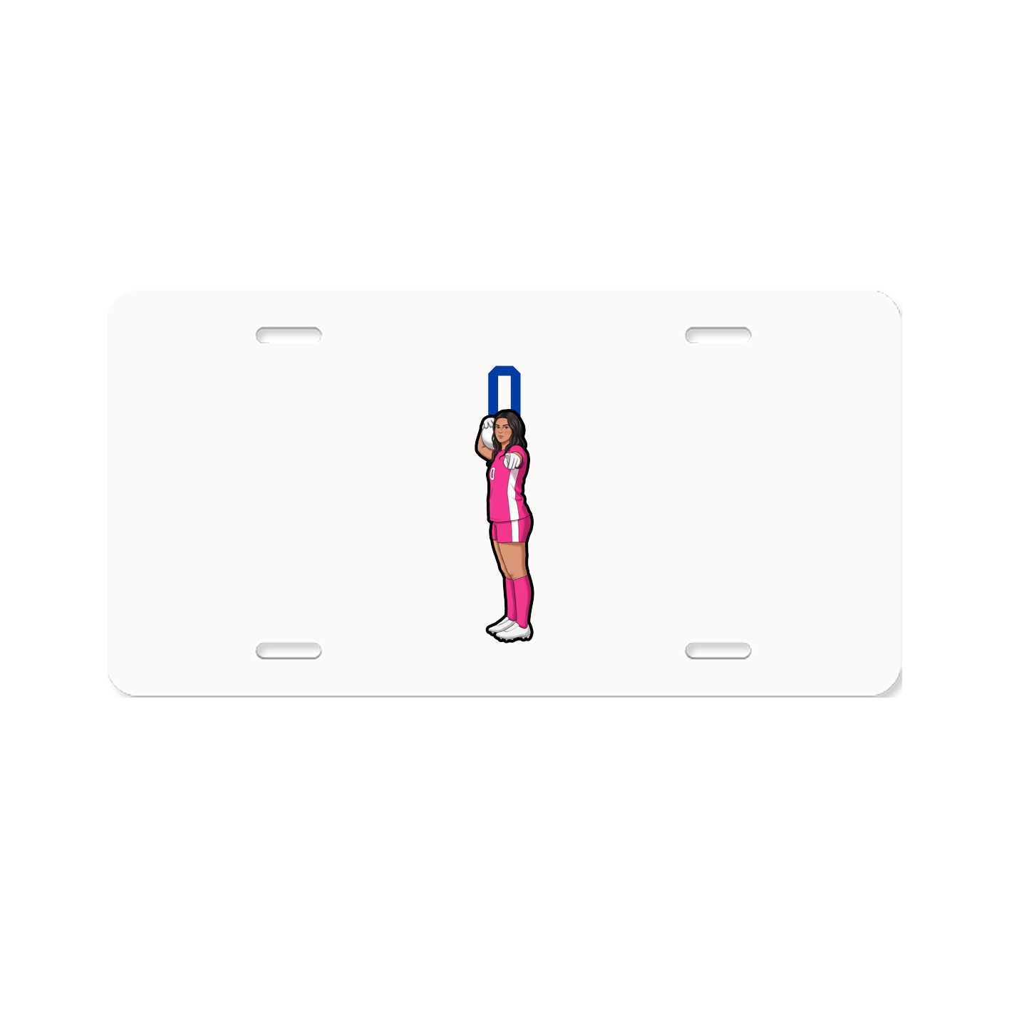 License Plate — Number Top in Classic