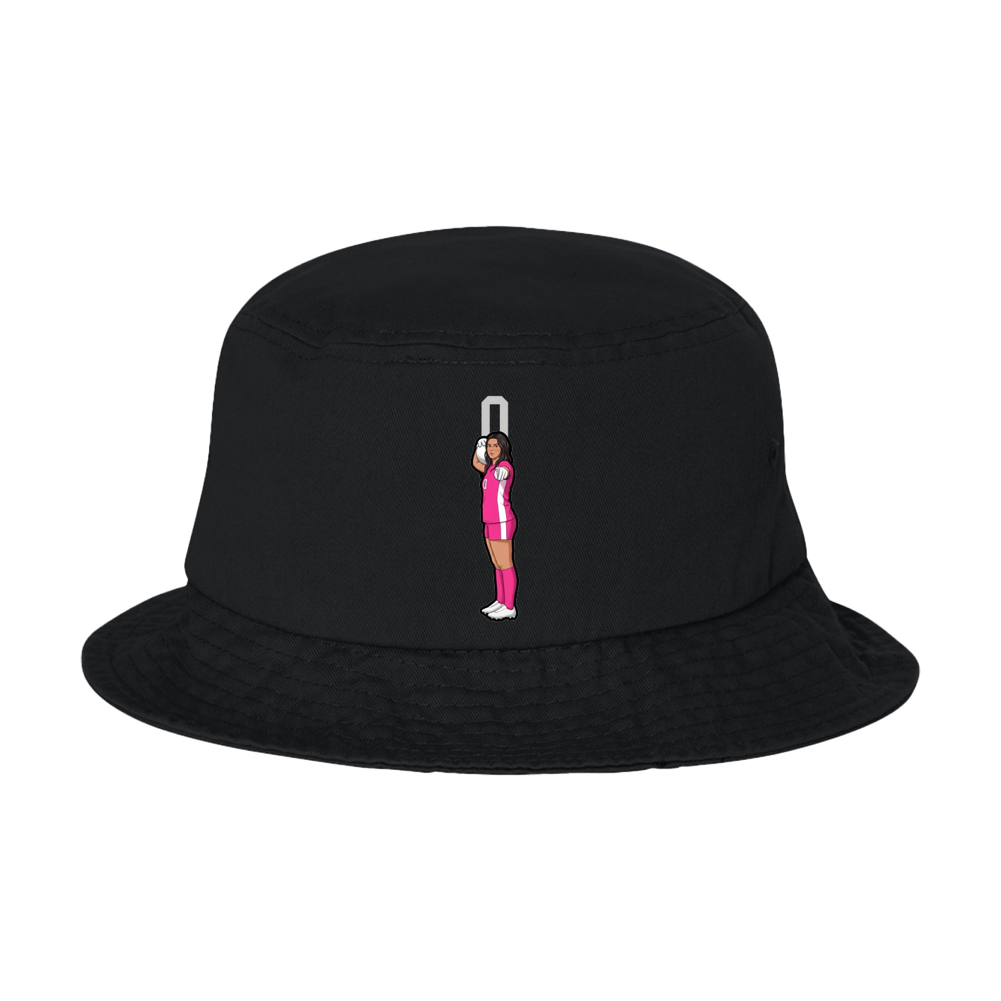 Bucket Cap — Number Top in Black