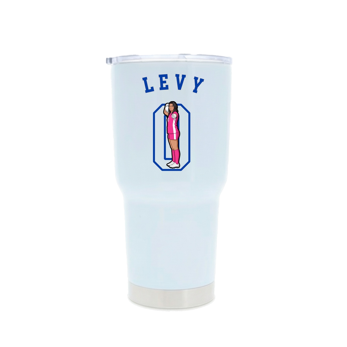 30oz Stainless Steel Tumbler — Shirsey Arch in White