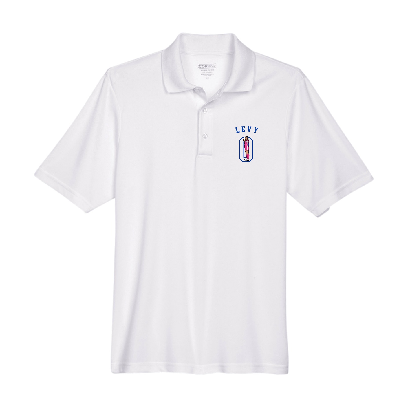 Performance Polo — Shirsey Arch in White