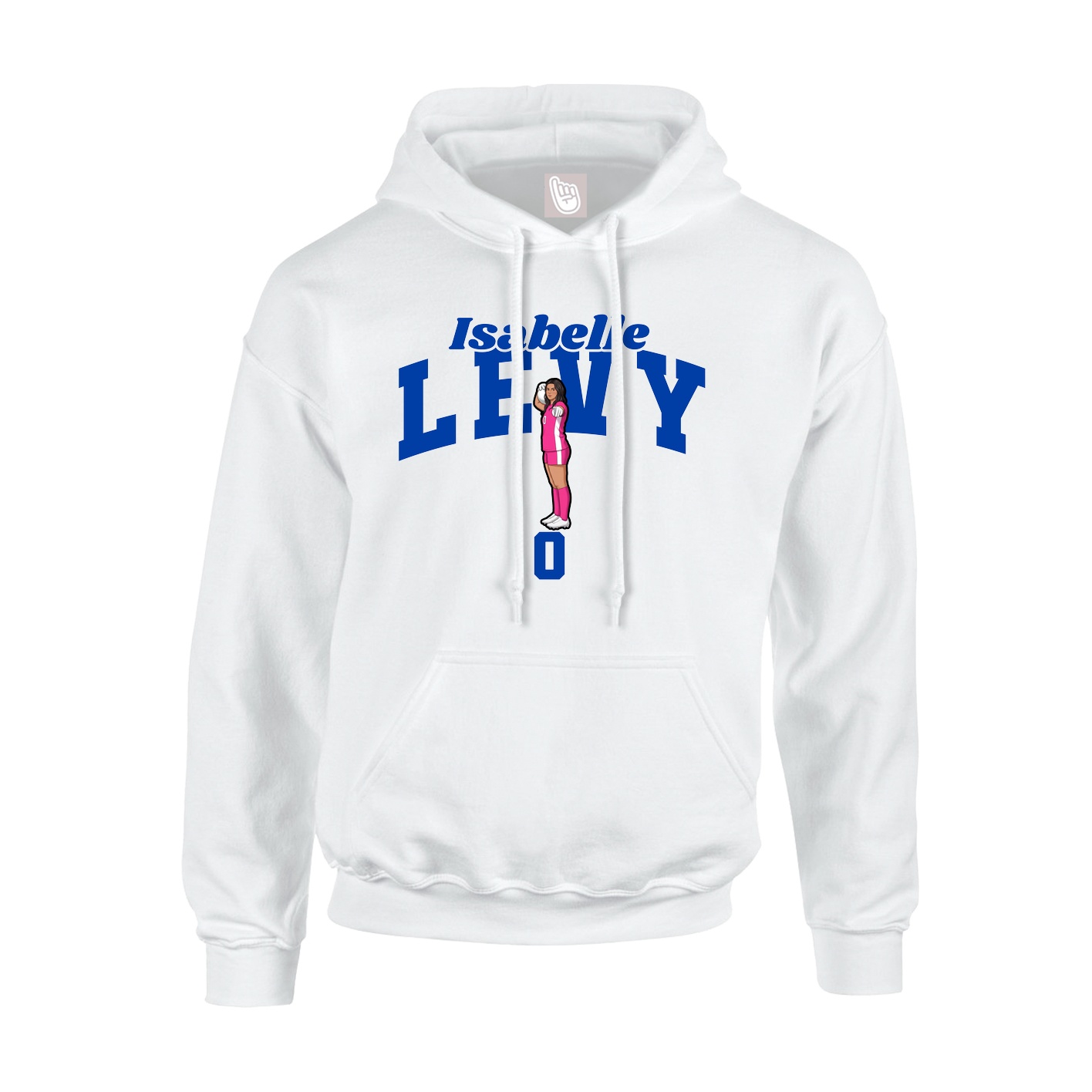 Hoodie — Signature Arch in White