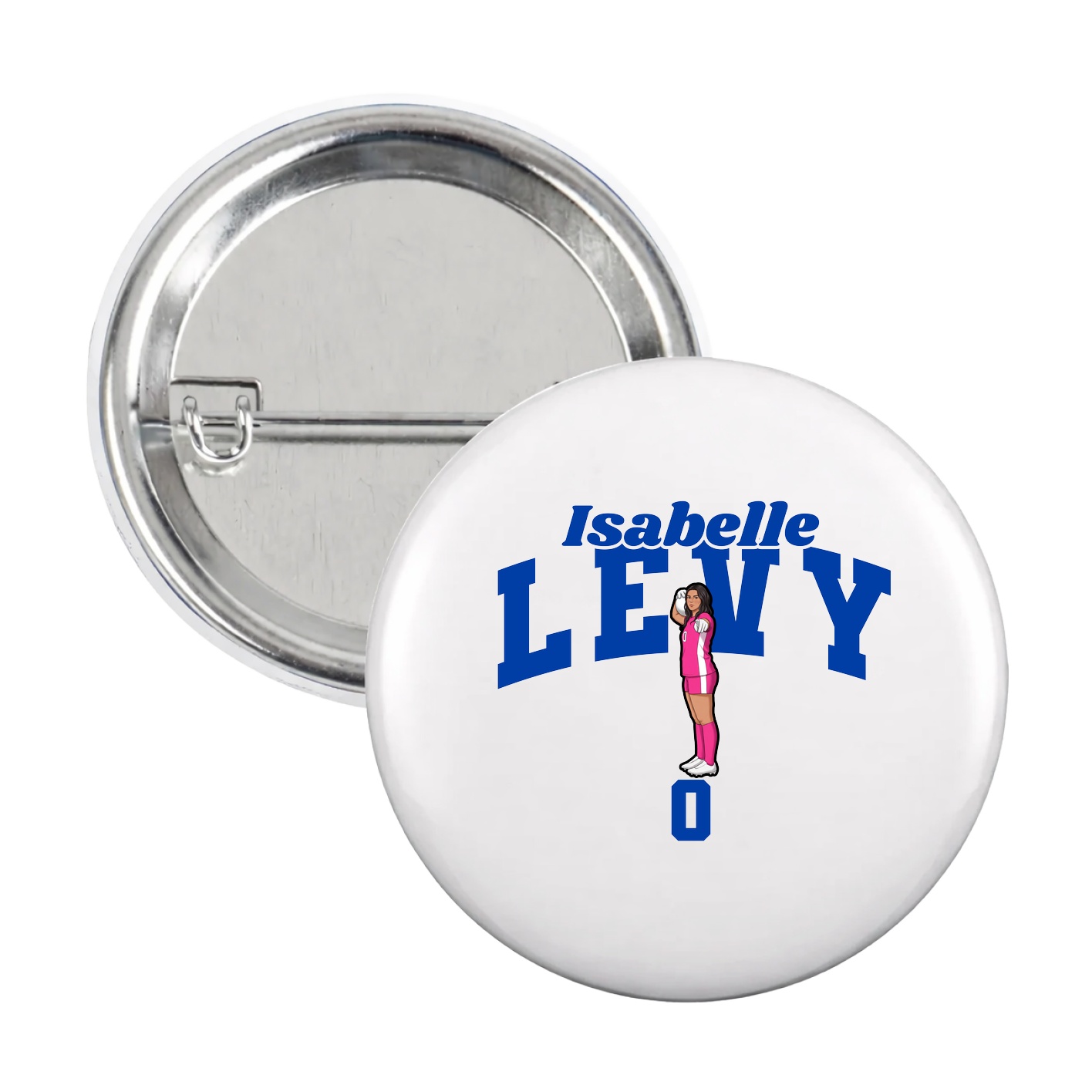 Game Day Button — Signature Arch in White