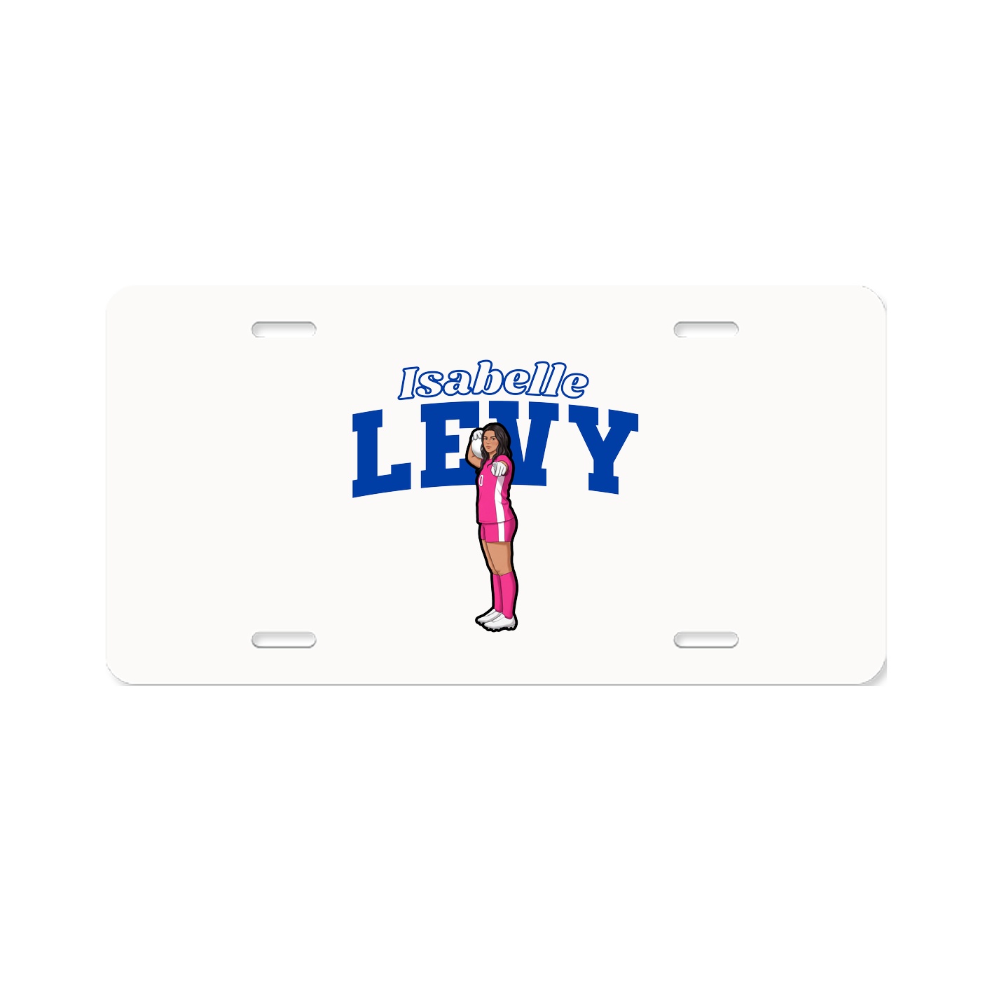 License Plate — Name Arch in Classic