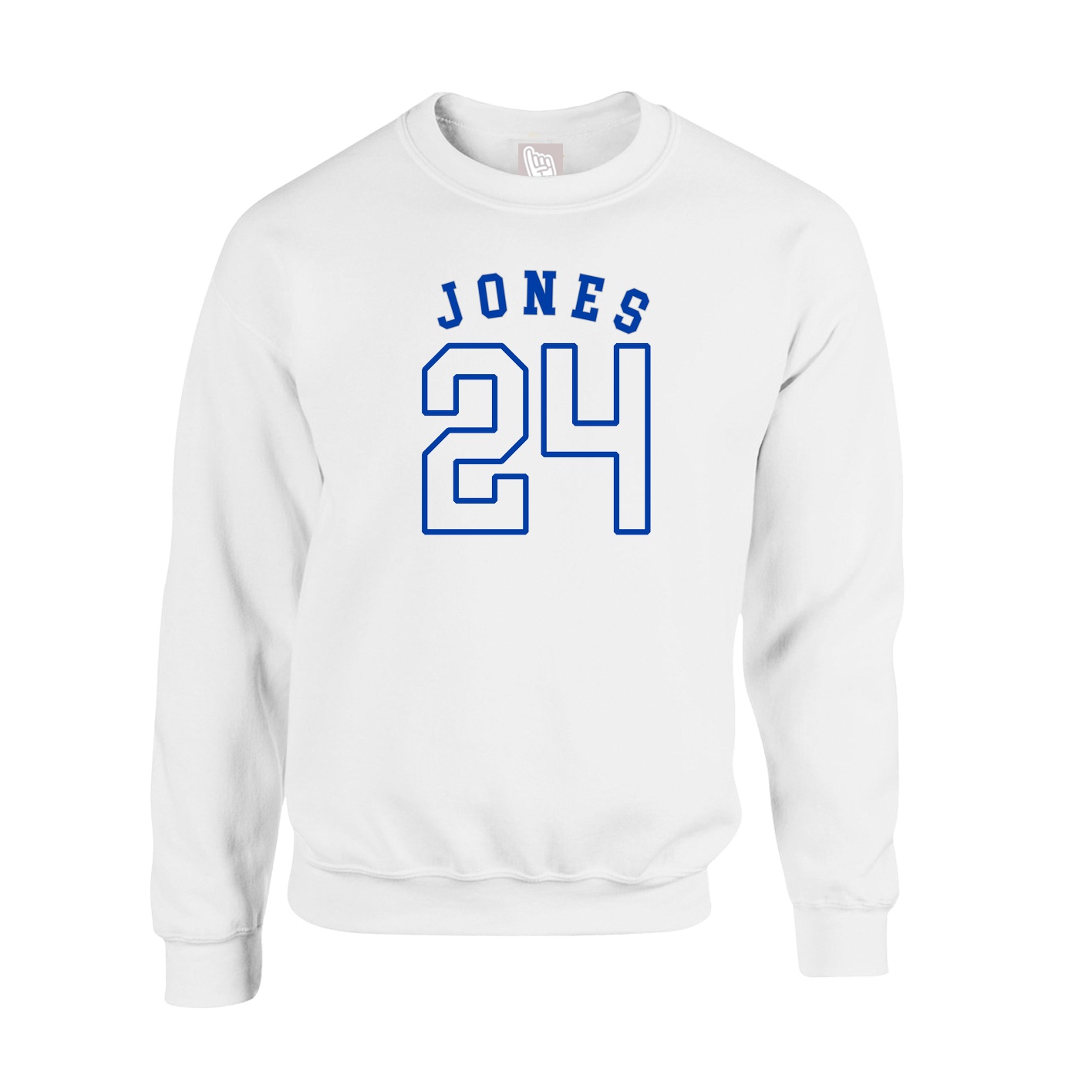 Fleece Crew — Shirsey Arch in White