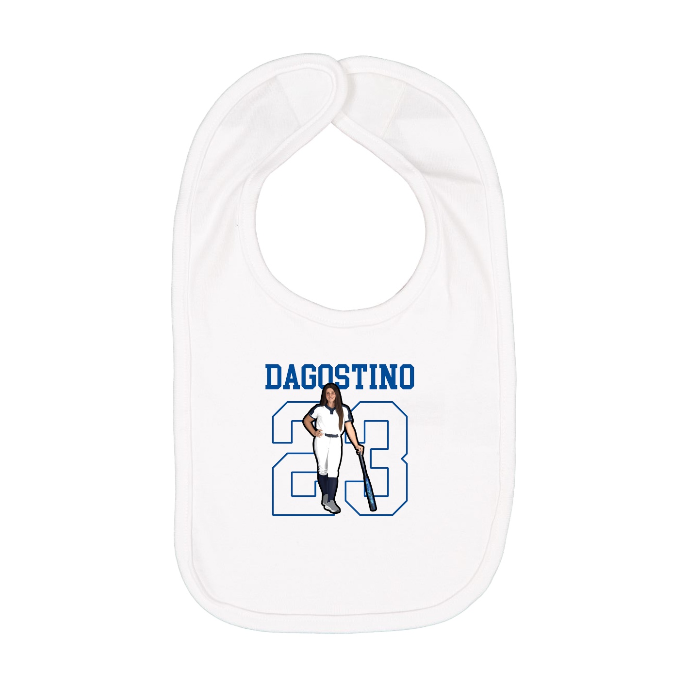 Infant Bib — Shirsey in White