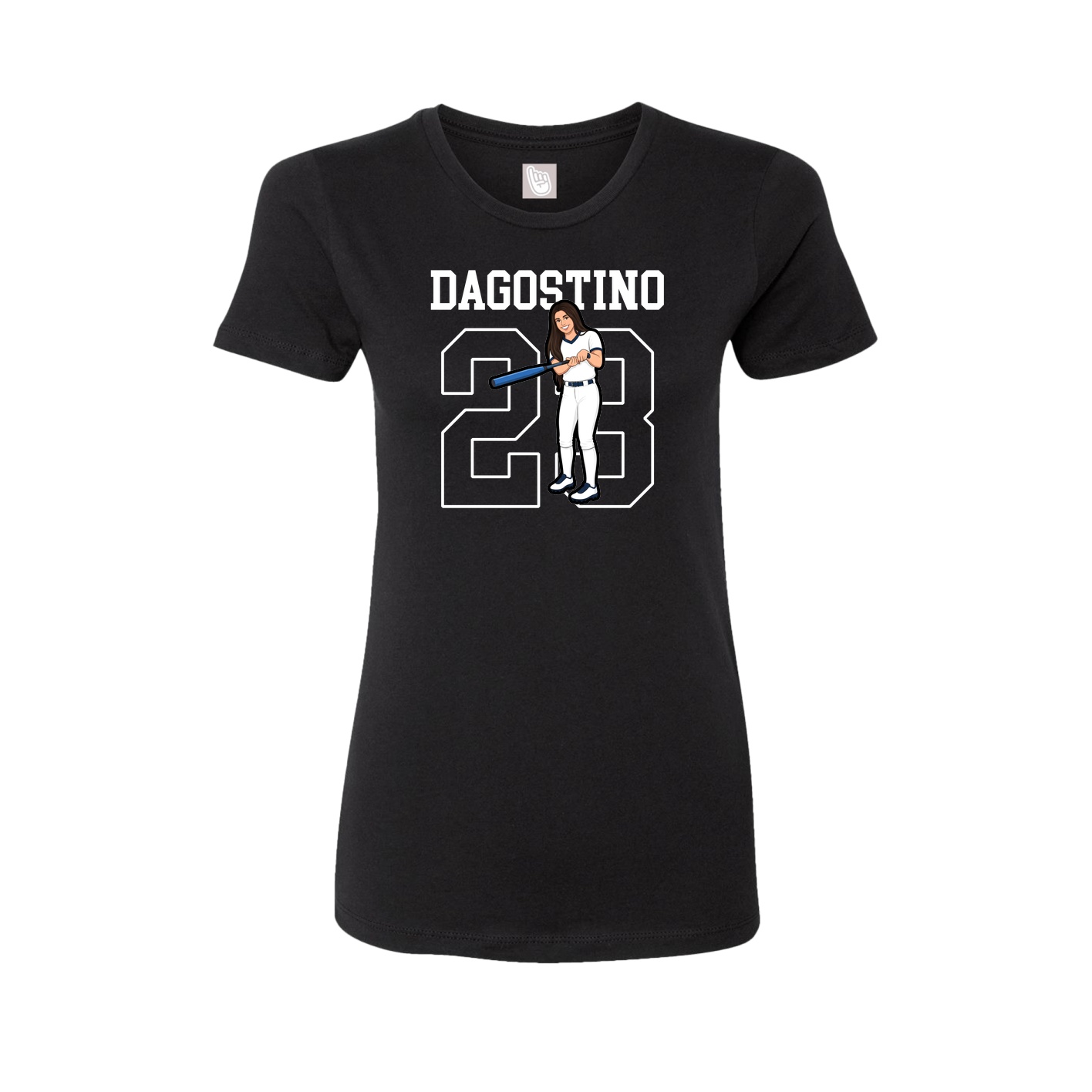 Fitted Women's Tee — Shirsey in Black