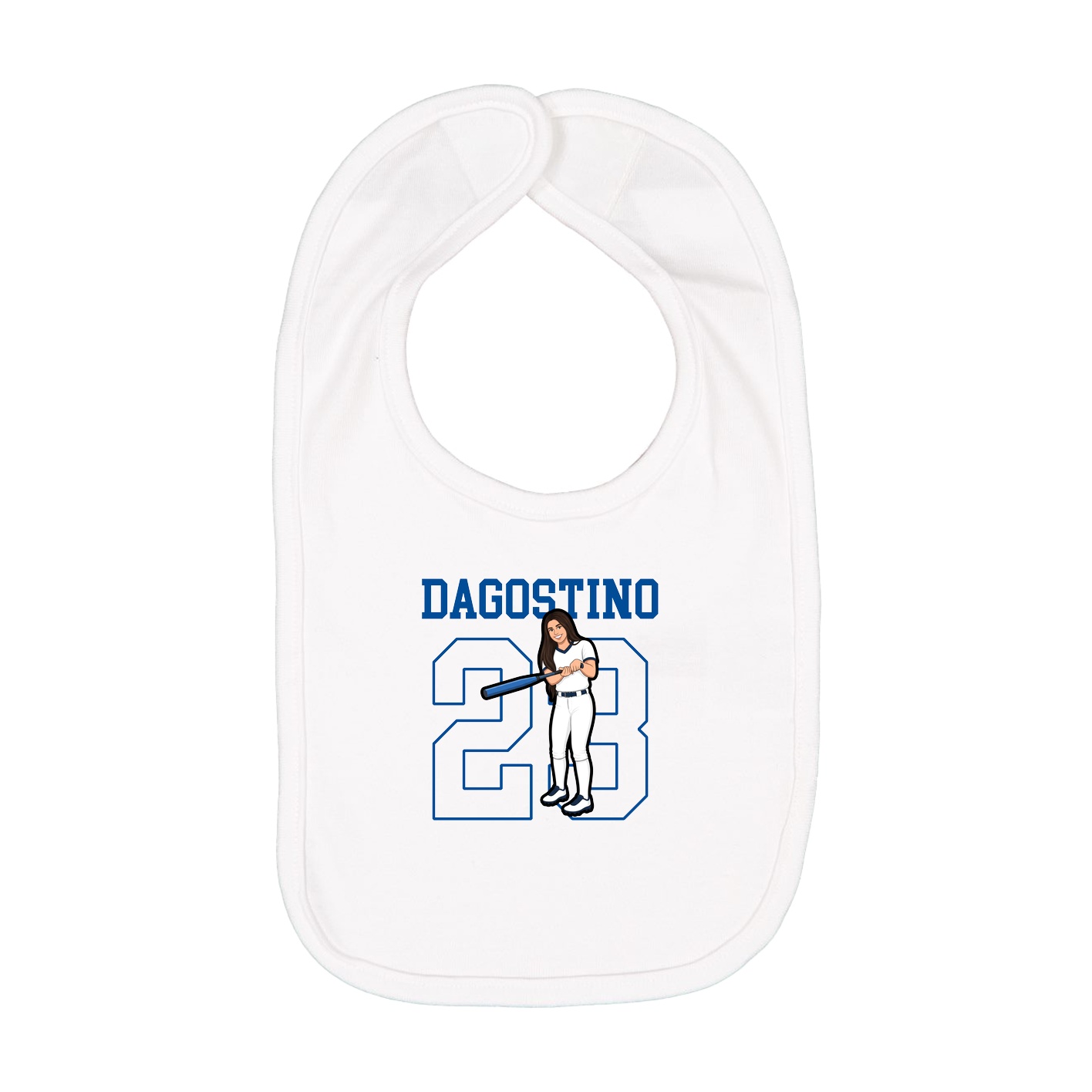 Infant Bib — Shirsey in White