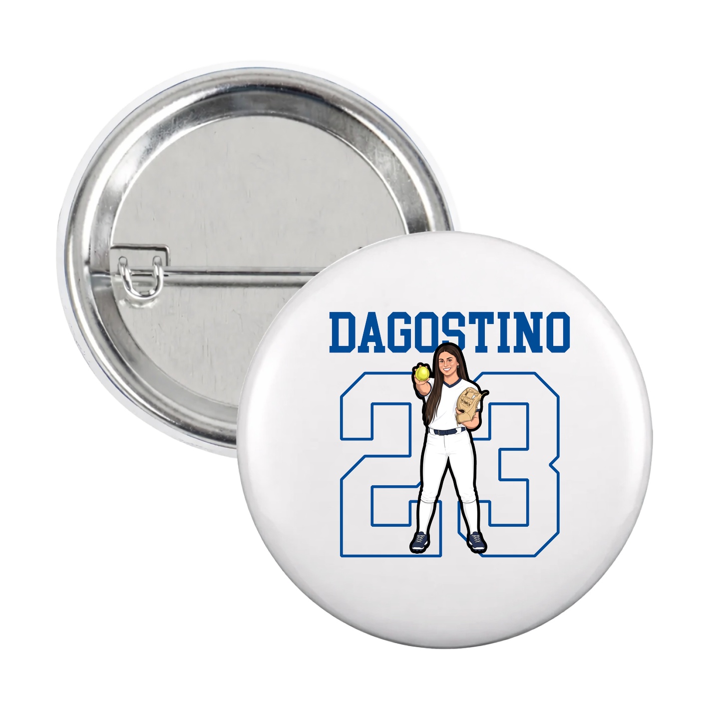 Game Day Button — Shirsey in White