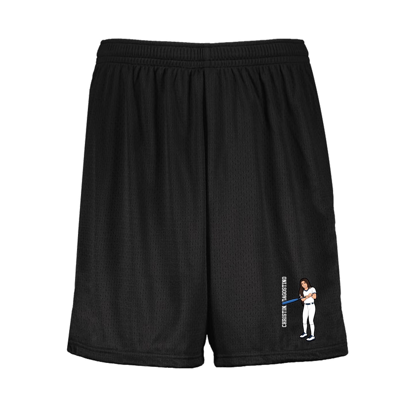 Shorts — Name Vertical in Black