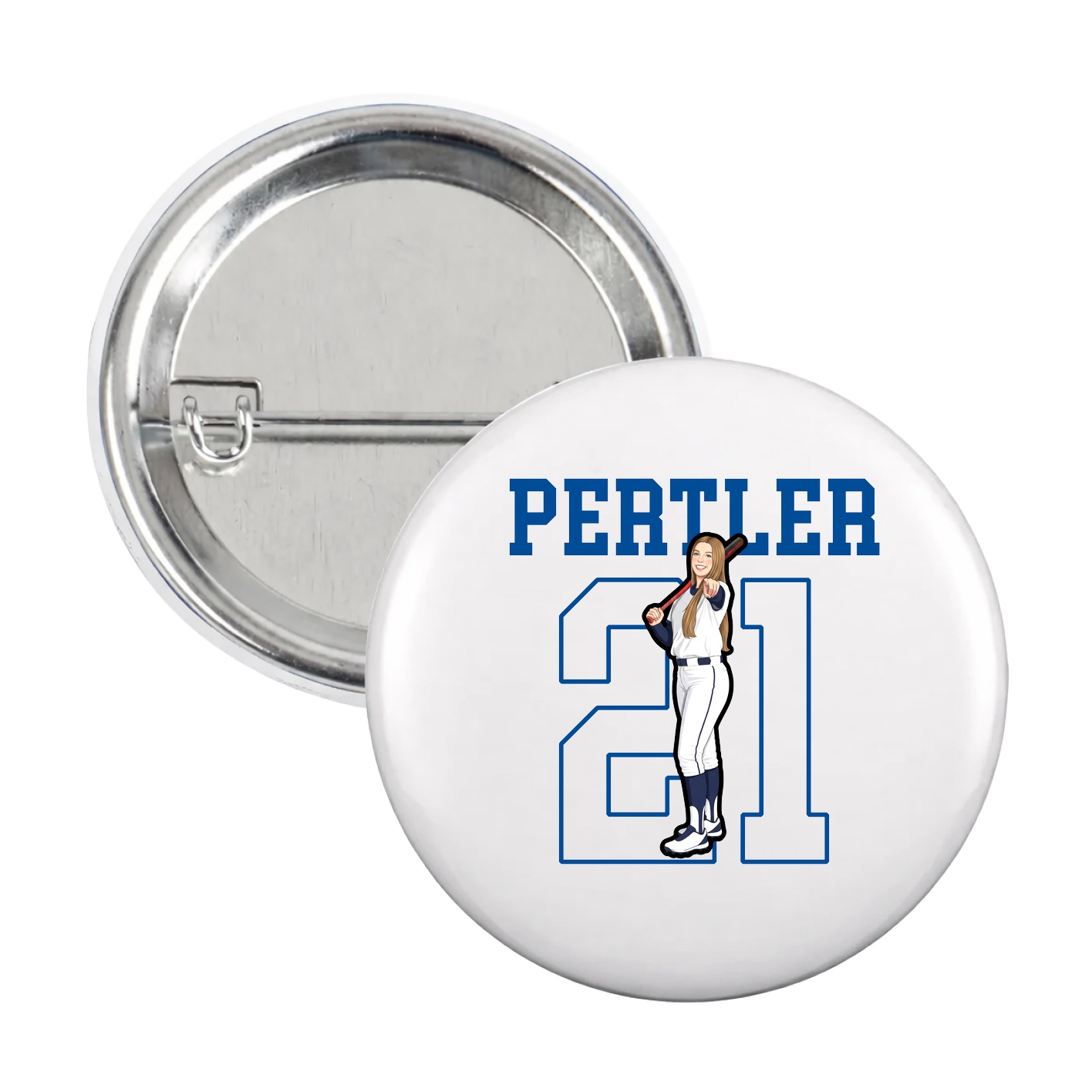 Game Day Button — Shirsey in White