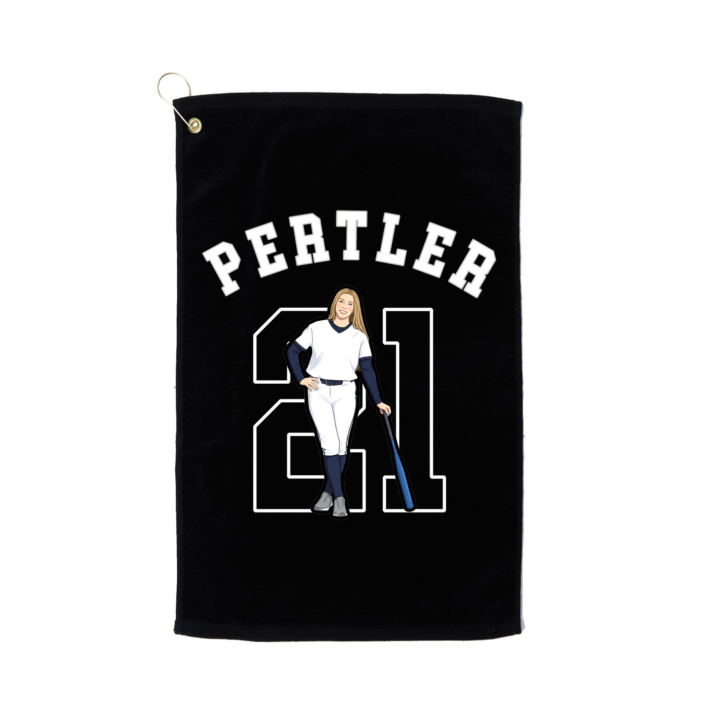 Golf Towel — Shirsey Arch in Black