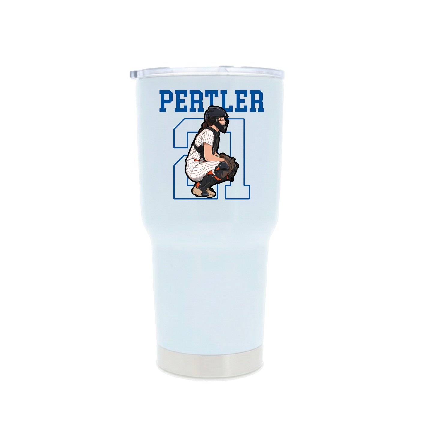30oz Stainless Steel Tumbler — Shirsey in White