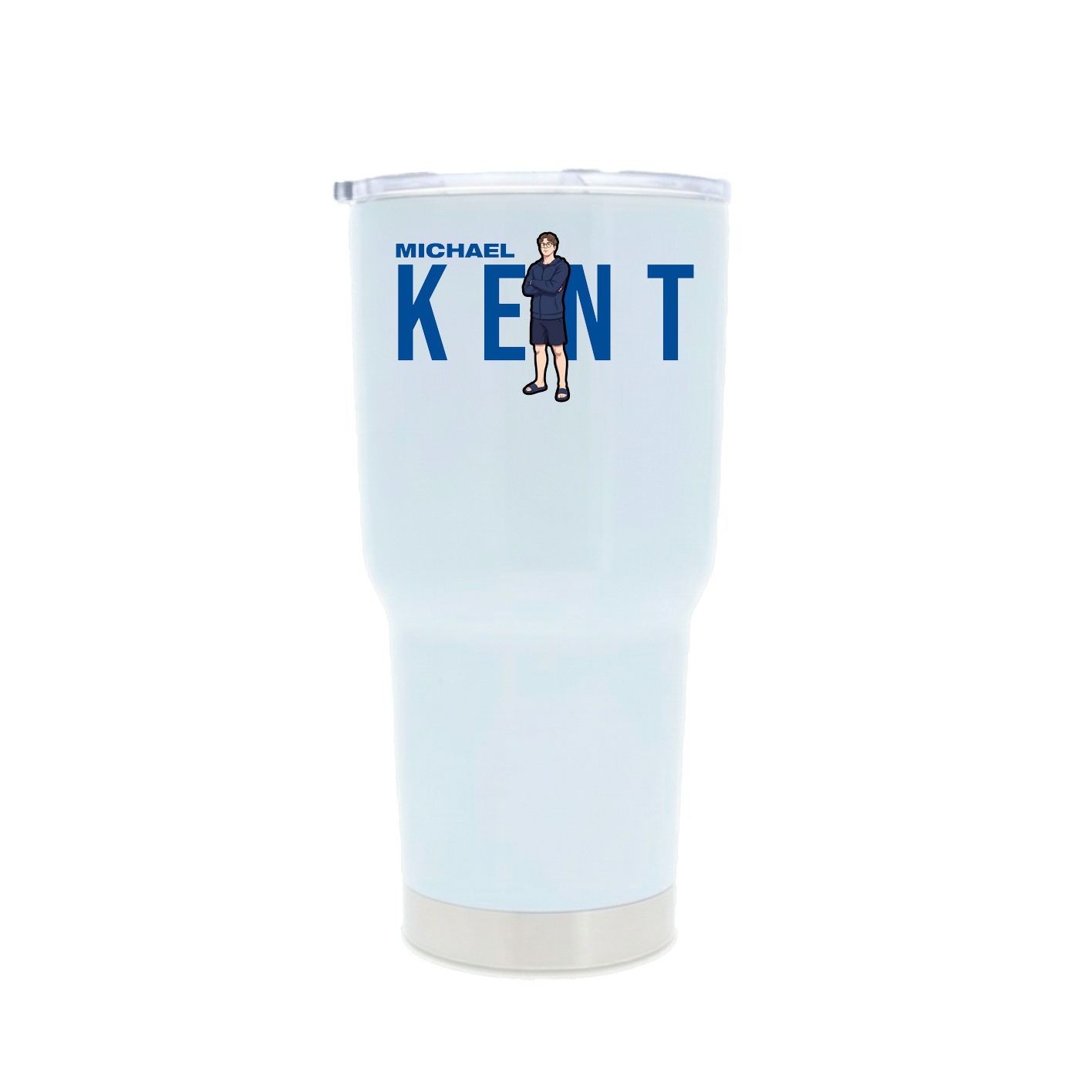 30oz Stainless Steel Tumbler — Player Name in White