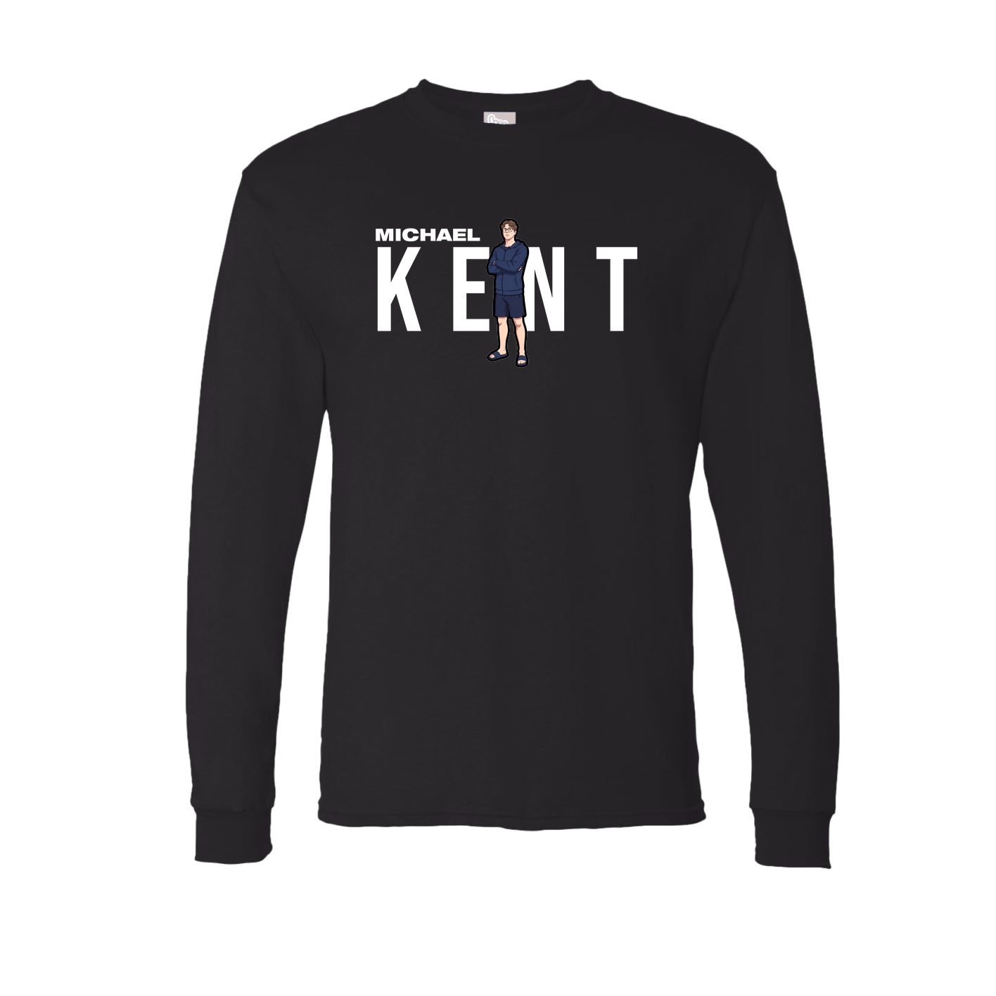 Long Sleeve Tee — Player Name in Black