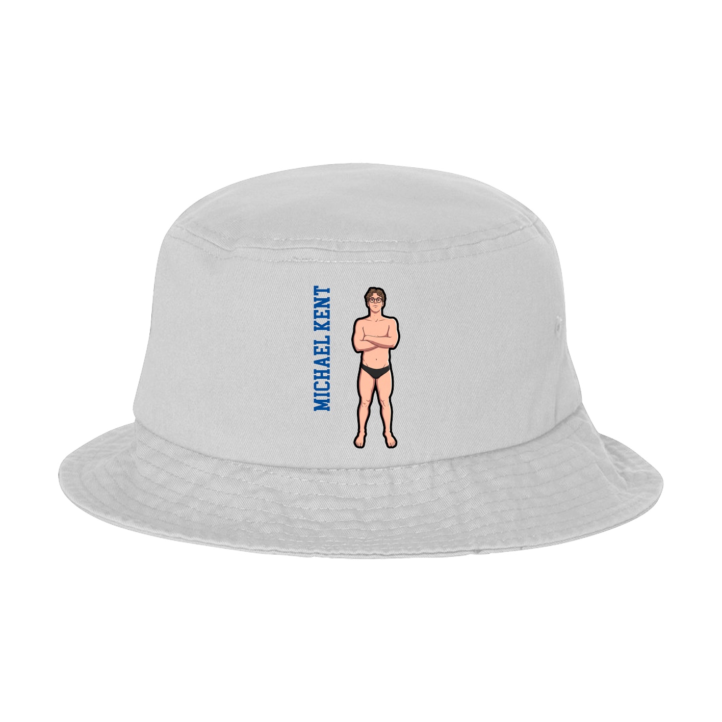 Bucket Cap — Name Vertical in White