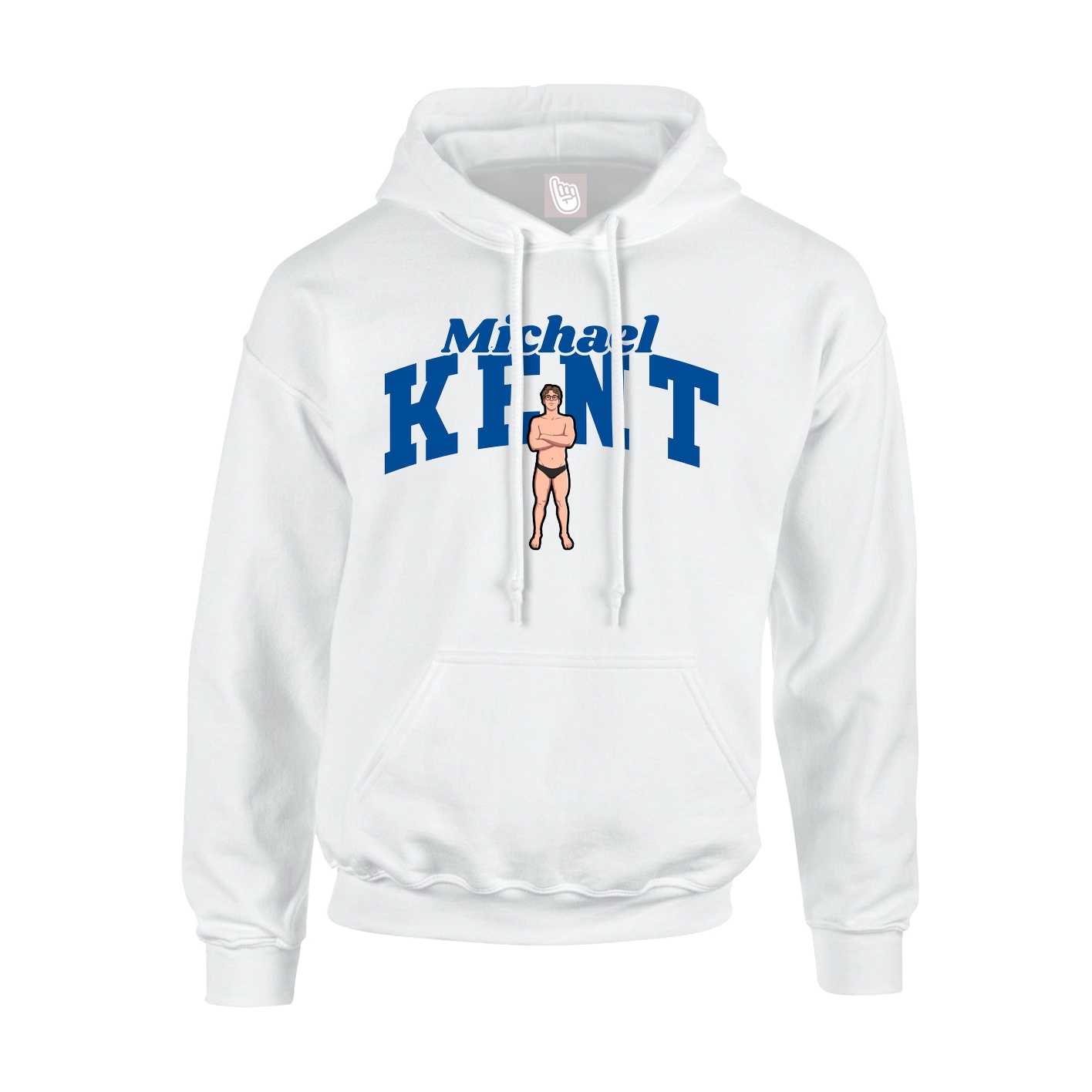 Hoodie — Signature Arch in White