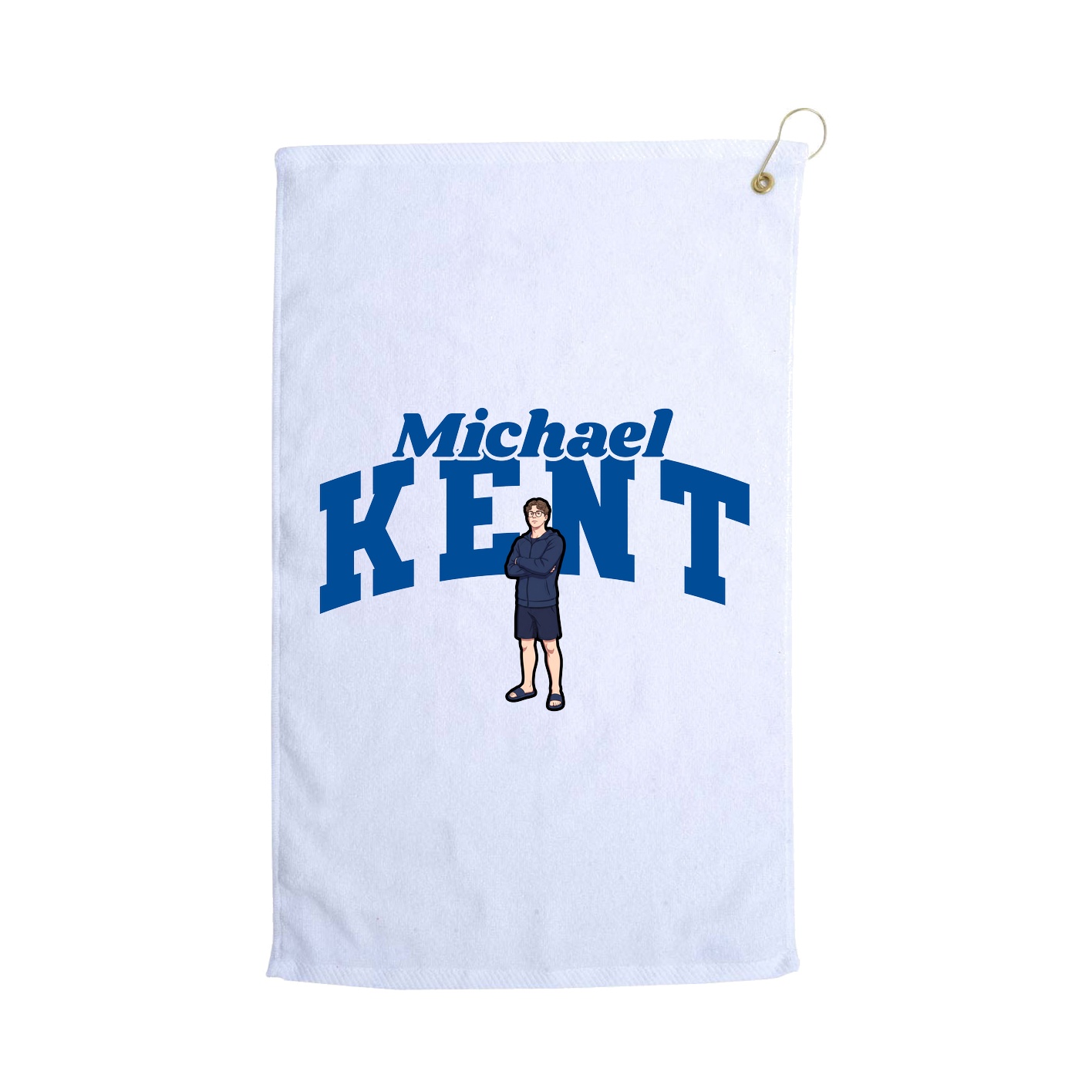 Golf Towel — Signature Arch in White