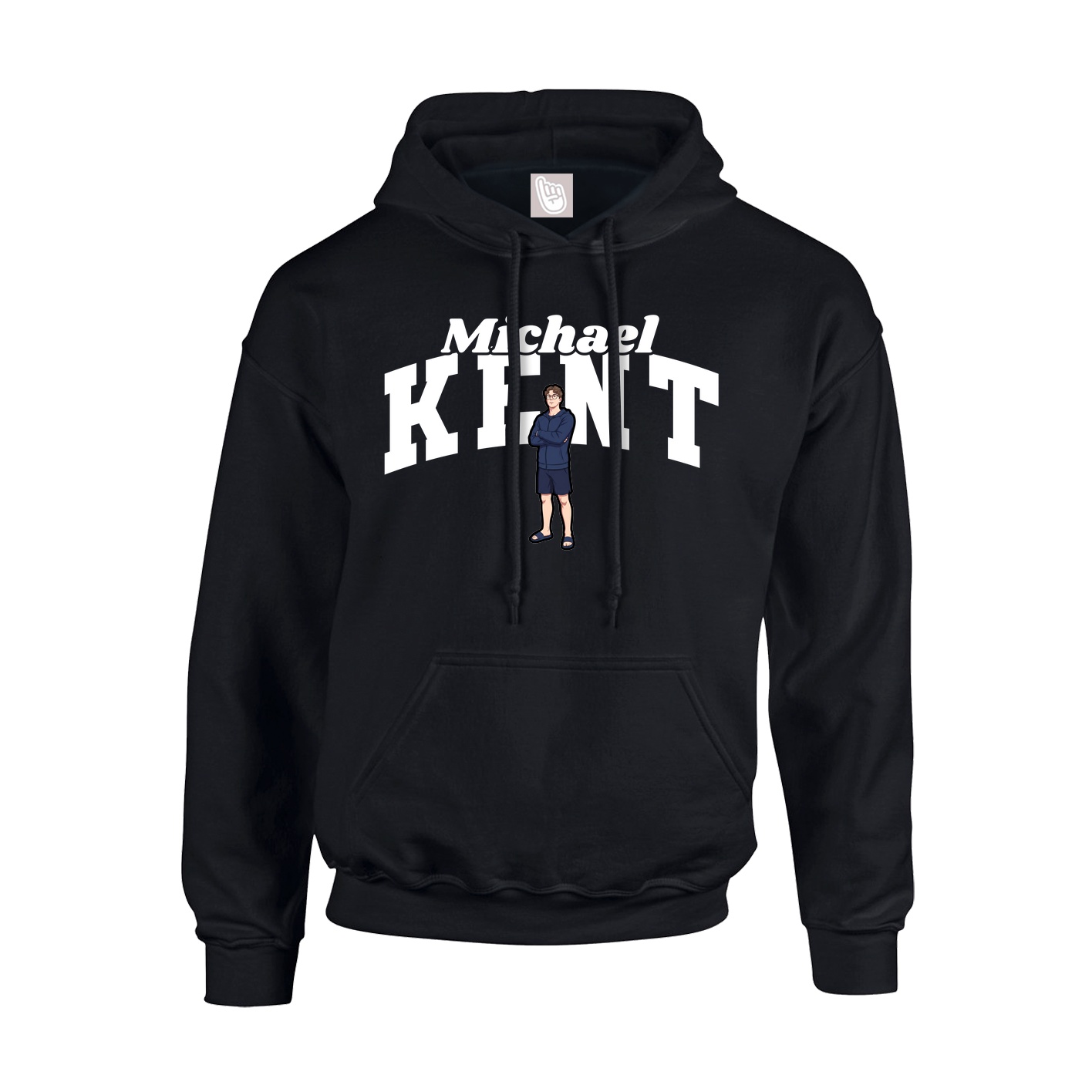 Youth Hoodie — Signature Arch in Black