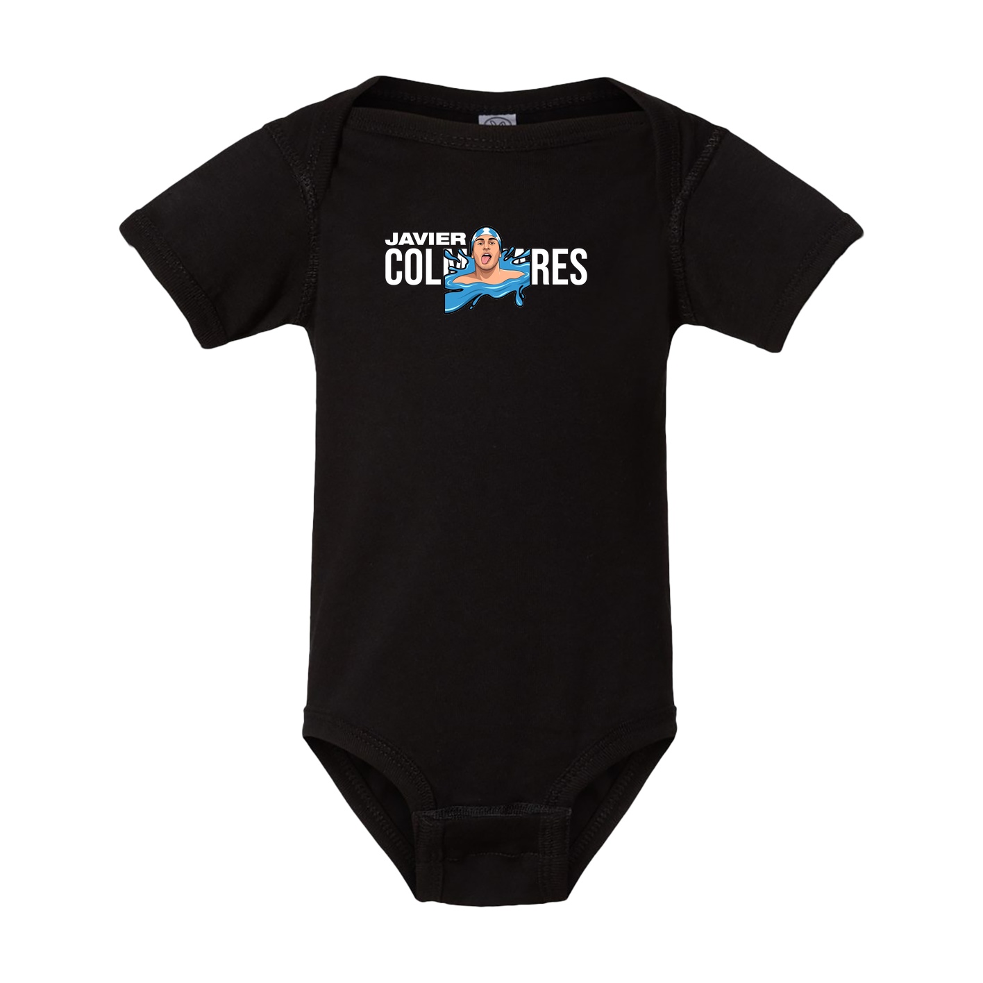Baby Onesie — Player Name in Black